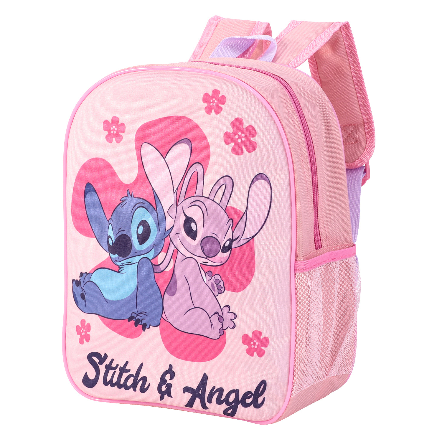 TEMU Stitch & Kids Childrens Backpack School Rucksack Travel Bag Boys Girls With Side Mesh Pocket