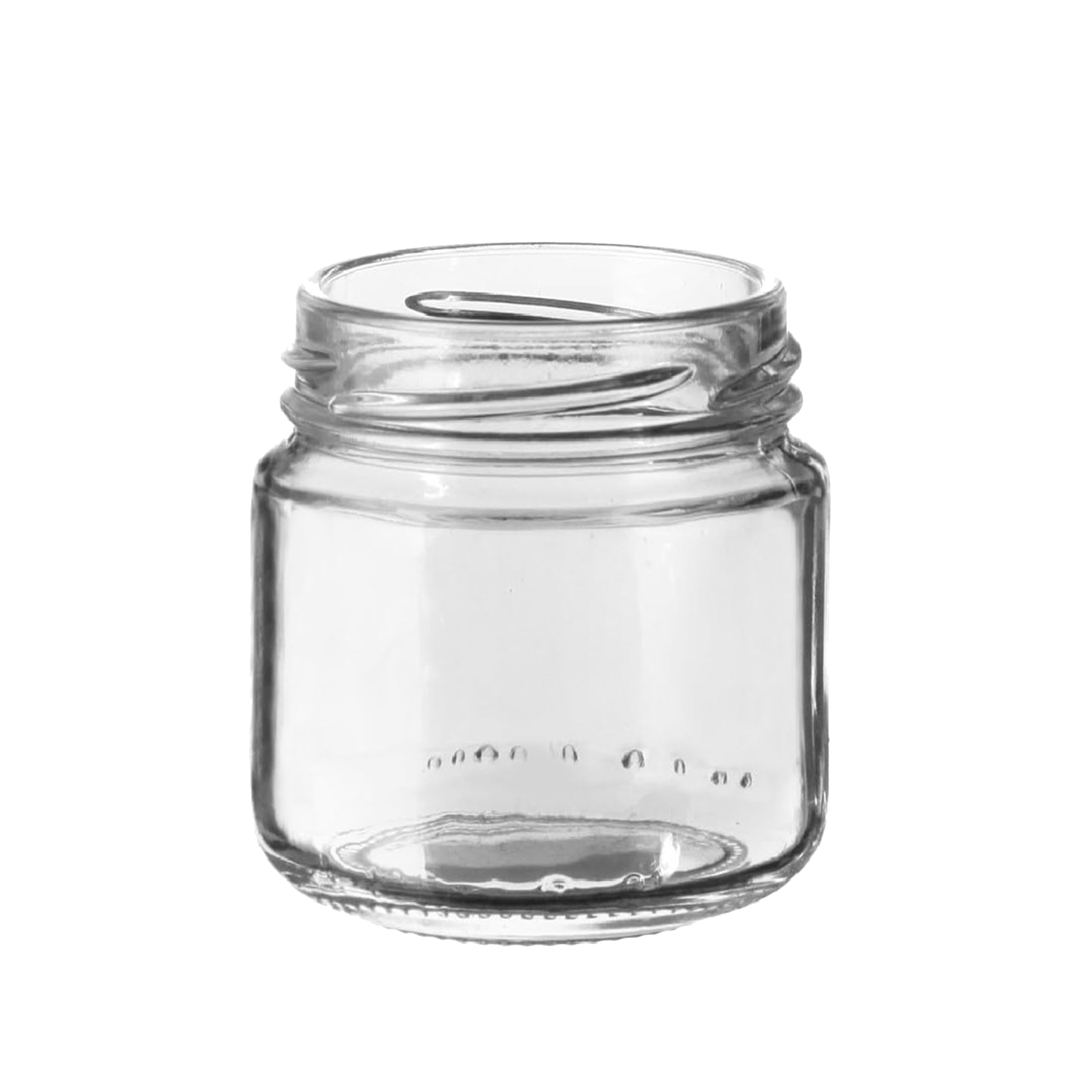 TEMU Bonifazio Tool Glass Jars - 106 Ml Jars For Preservation In A Pack Of 48pcs With White Lid For Preserving Jam, Chili Peppers, And (48pcs Of 106