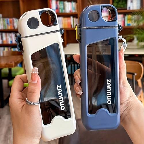 portable square water cup summer stylish design large capacity plastic sports bottle for gym travel and office leakproof reusable drinking bottle