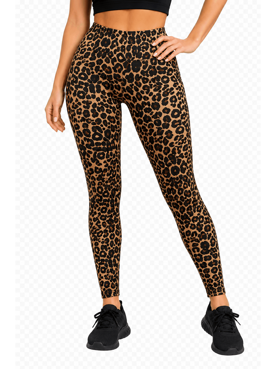 Ladies Printed High Waist Stretch Leggings