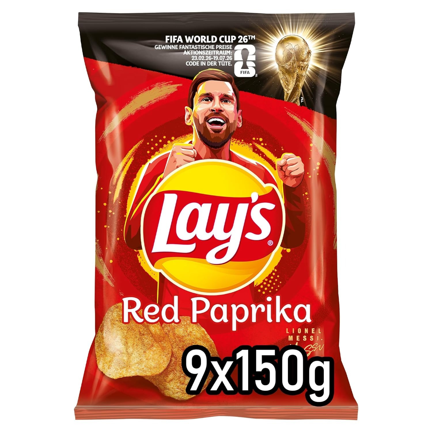 Lay's Red Paprika 150g X 9