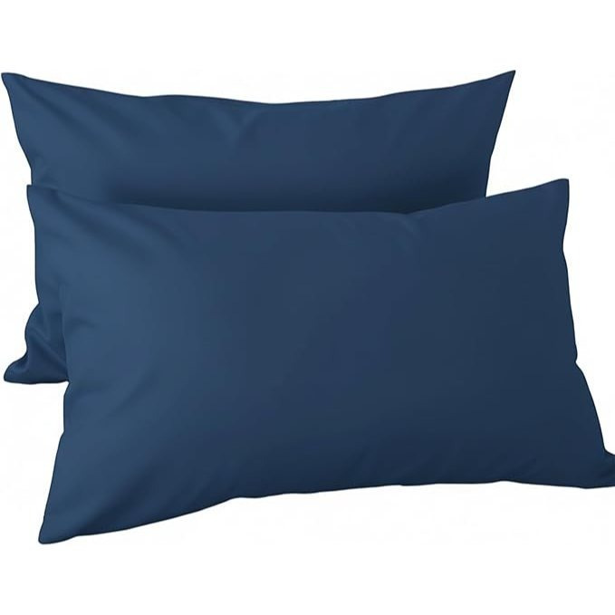 TEMU Juego de 2 Fundas de Almohada con Cremallera 45x70 45x80 45x90 45x105 45x135, Microfibra Transpirable, 8 Colores - HANSEL HOME