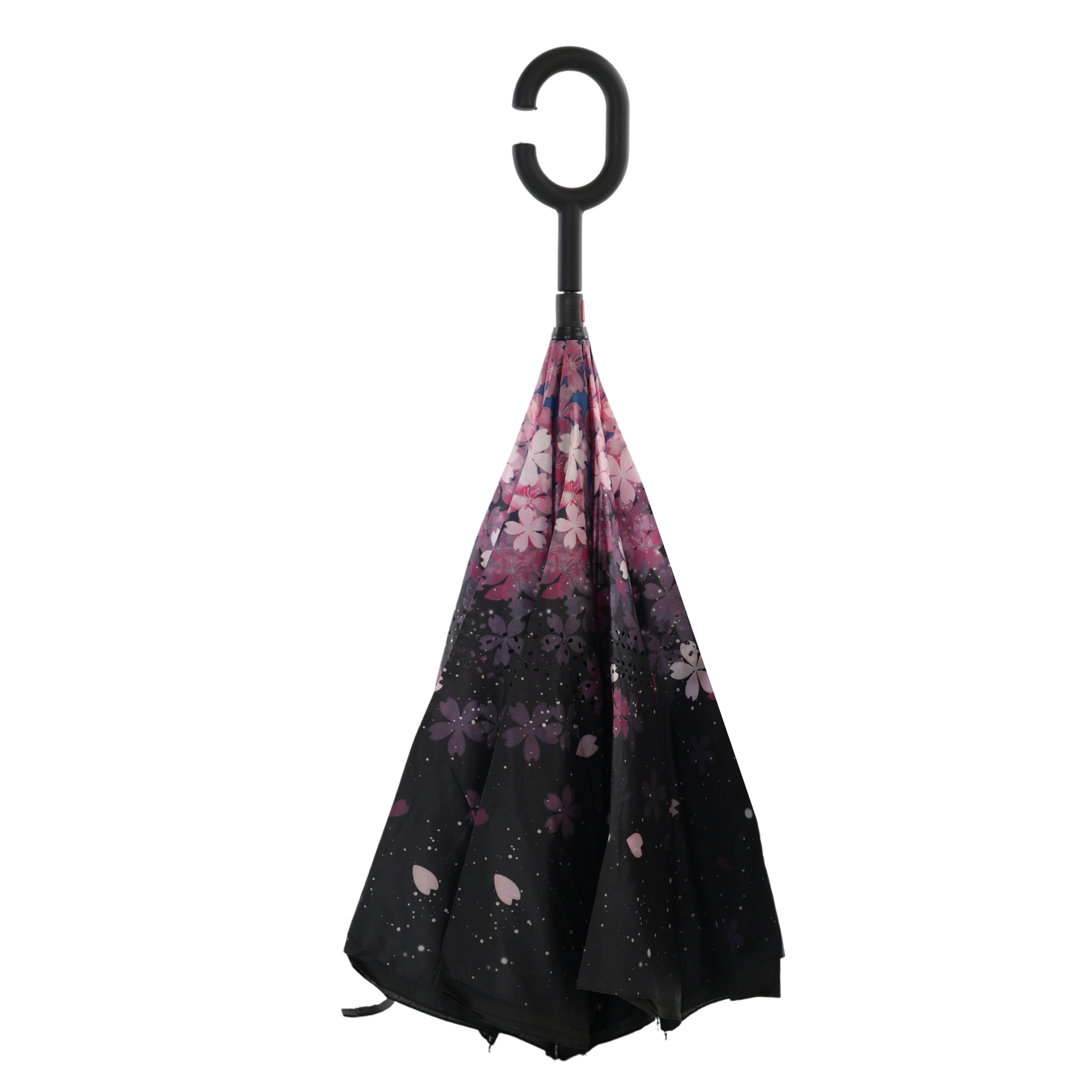 Stylish Umbrella With Cherry Design, Floral Pattern For , Fashionable Accessory