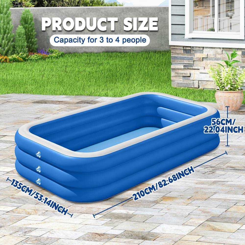 Outdoor Inflatable Swimming Pool for Backyard Summer Fun