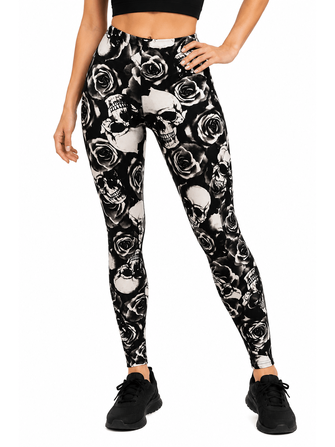 Ladies Printed High Waist Stretch Leggings