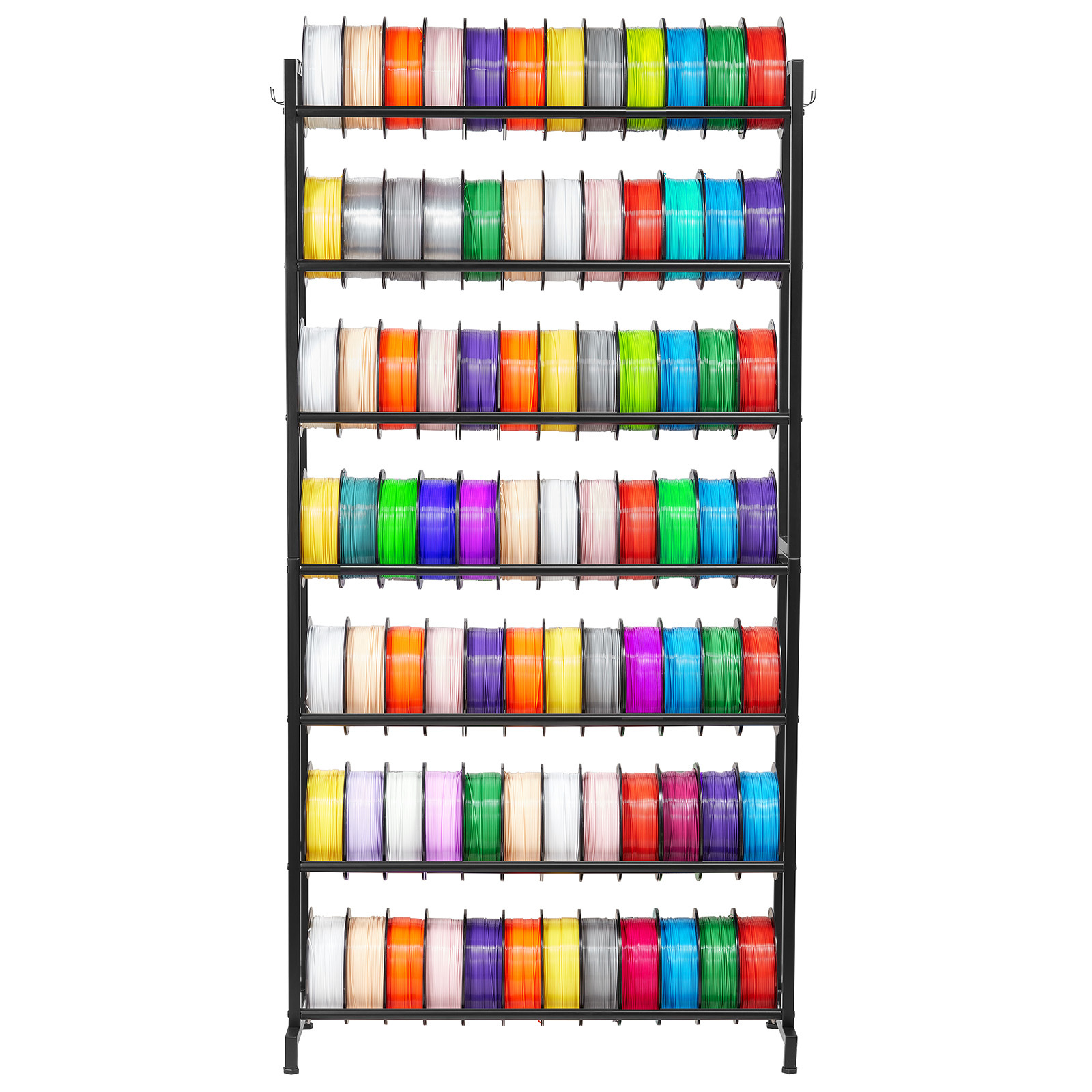 Vevor 3d Printer Filament Storage Rack, 7 Tier Heavy Duty Storage Shelves For 3d Printing Filaments, Filament Spool Holders Racks For 3d Printing Studio, , Office, Workshop (shelf Only)