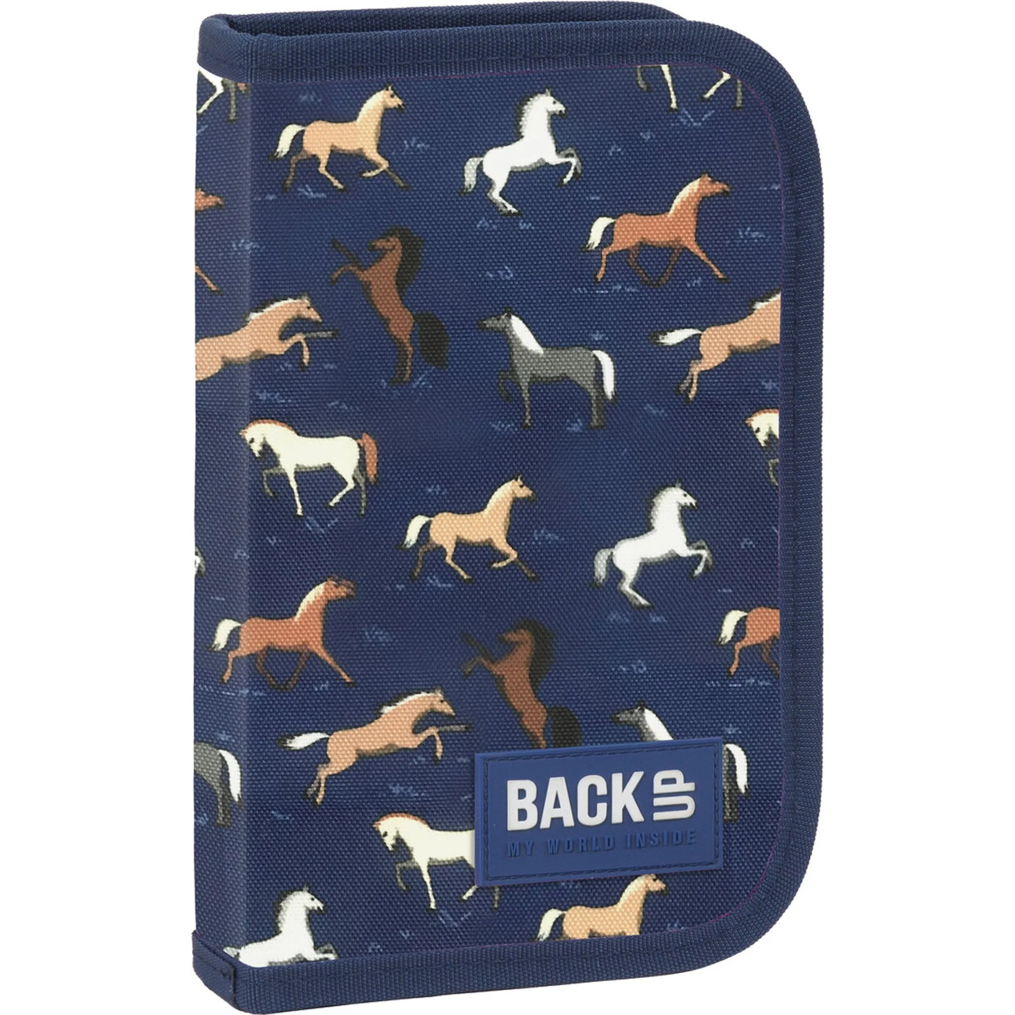Horse Pencil Case Empty Pencil Pouch Pencil Holder Pony Blue