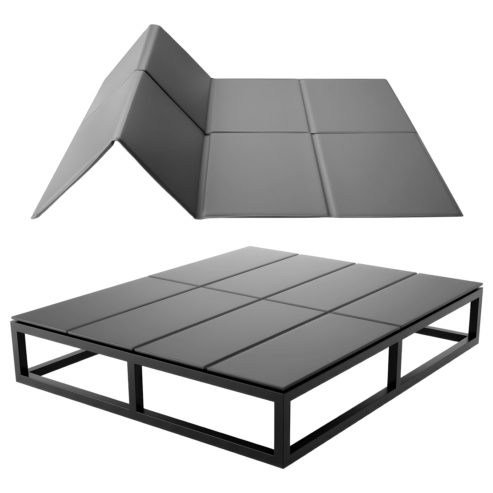 Vevor Board, Queen Size 80.3 X 60.2 In, Foldable Bed Board Under Mattress With Hook-and-loop Straps, Pp Core With 600d Oxford Fabric, Anti-sag For Metal Frames, Bunk Beds, And Sleeper Sofas