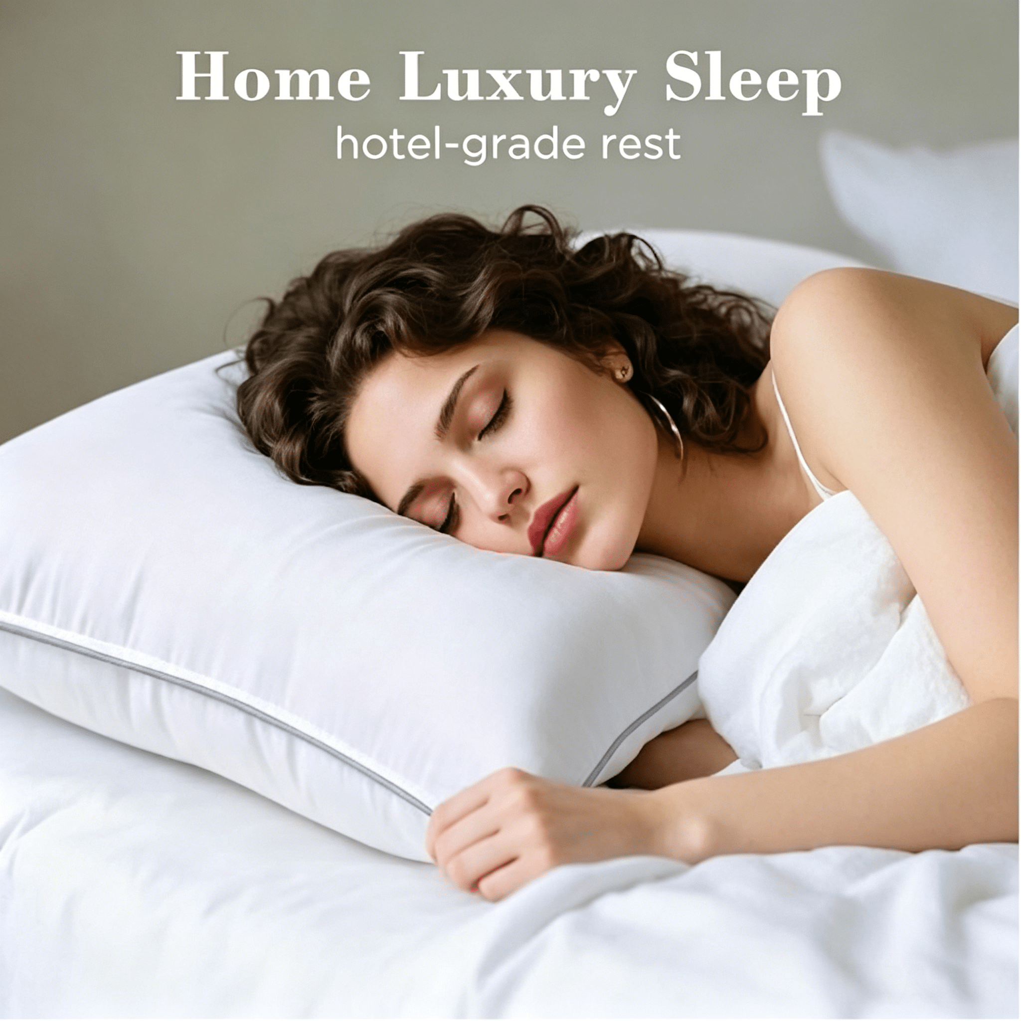 TEMU Cuscino Premium in Poliestere Super Sottovuoto 50�80cm, Imbottitura e Interamente in Poliestere, Cuscino da Letto Confortevole