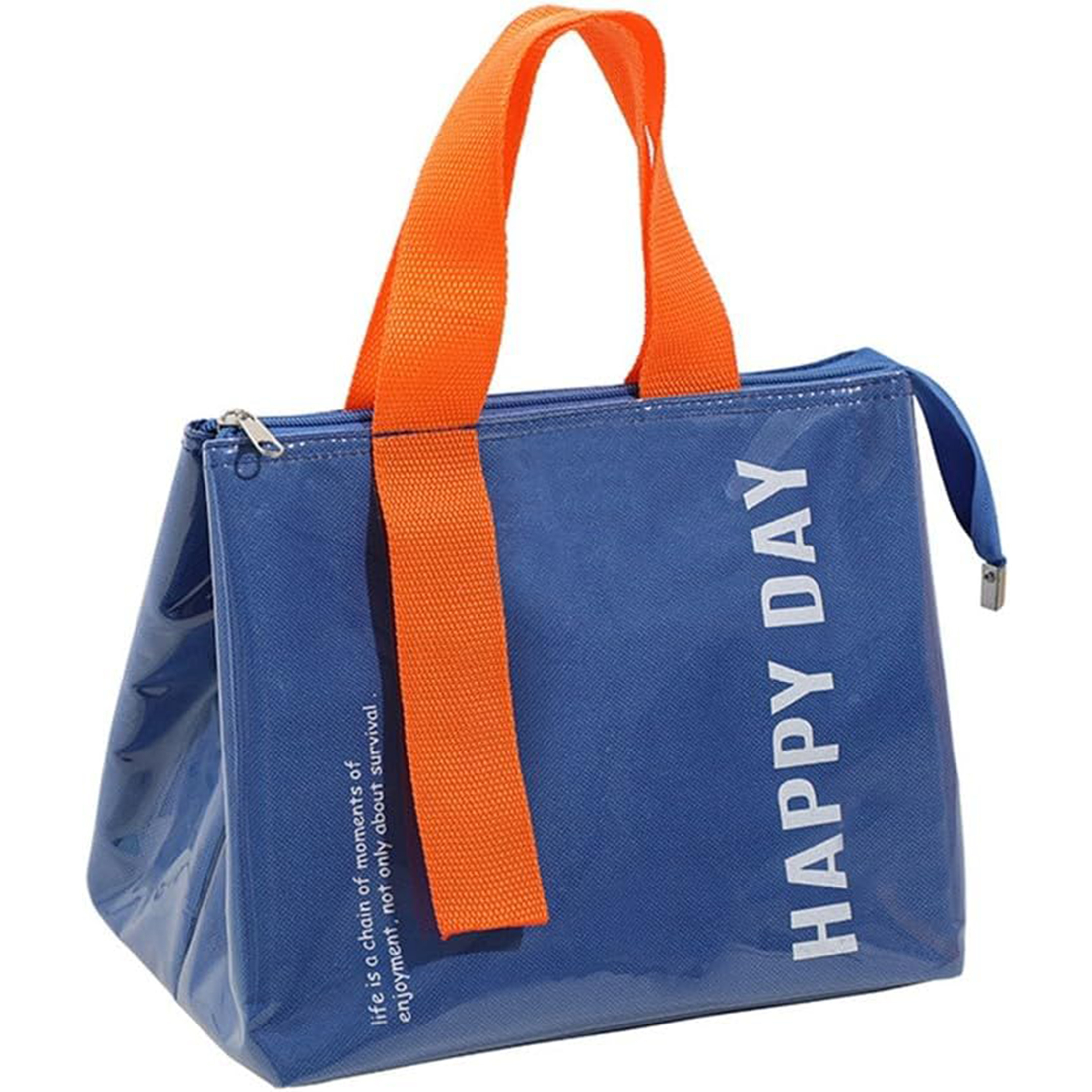 Insulated Lunch Tote Bag, Large Capacity Fabric Vertical Handle Bento Bag, Lightweight With Multiple Color For Daily Use, Non-food Contact