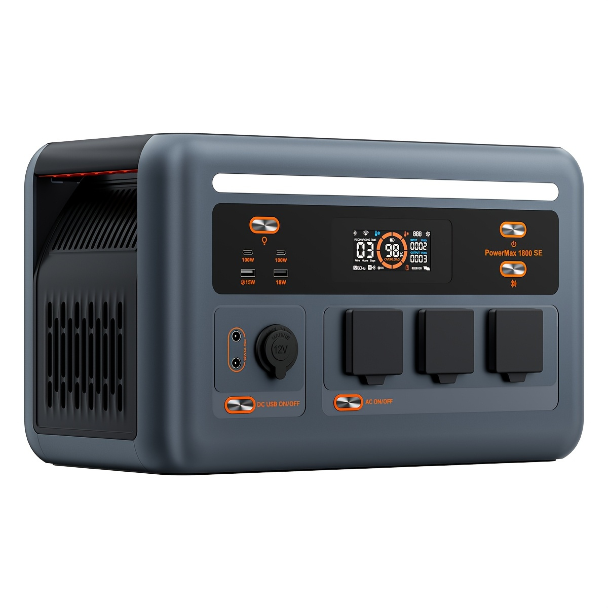 Oscal 1800se Portable Power Station, 1024wh Lifepo4 Battery, 1800w Ac (3600w )/100w Usb-c Output, 8ms Generator (solar Panel Optional) For Camping, Rv, Home Backup Power