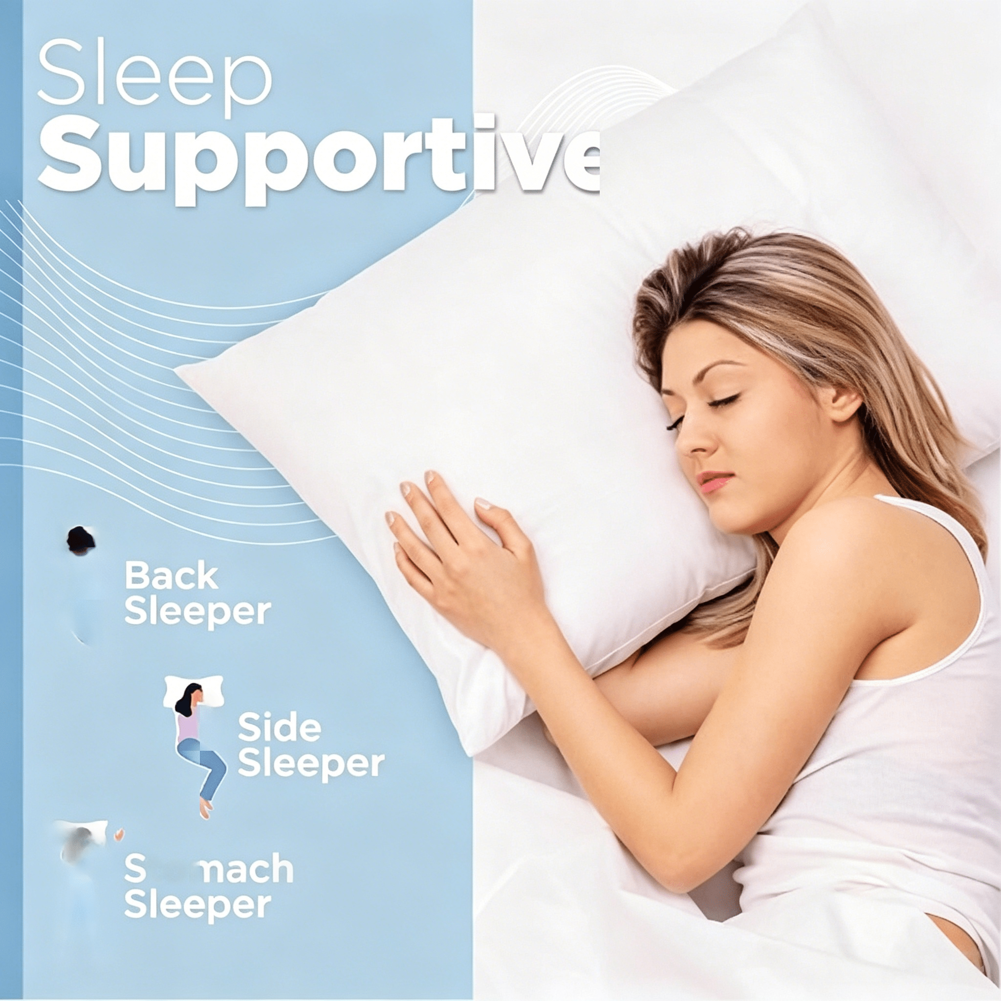 TEMU Cuscino da Stella Style con imbottitura in fibra, misura 50x80cm, cuscino da sonno in poliestere e confortevole per camera da letto domestica