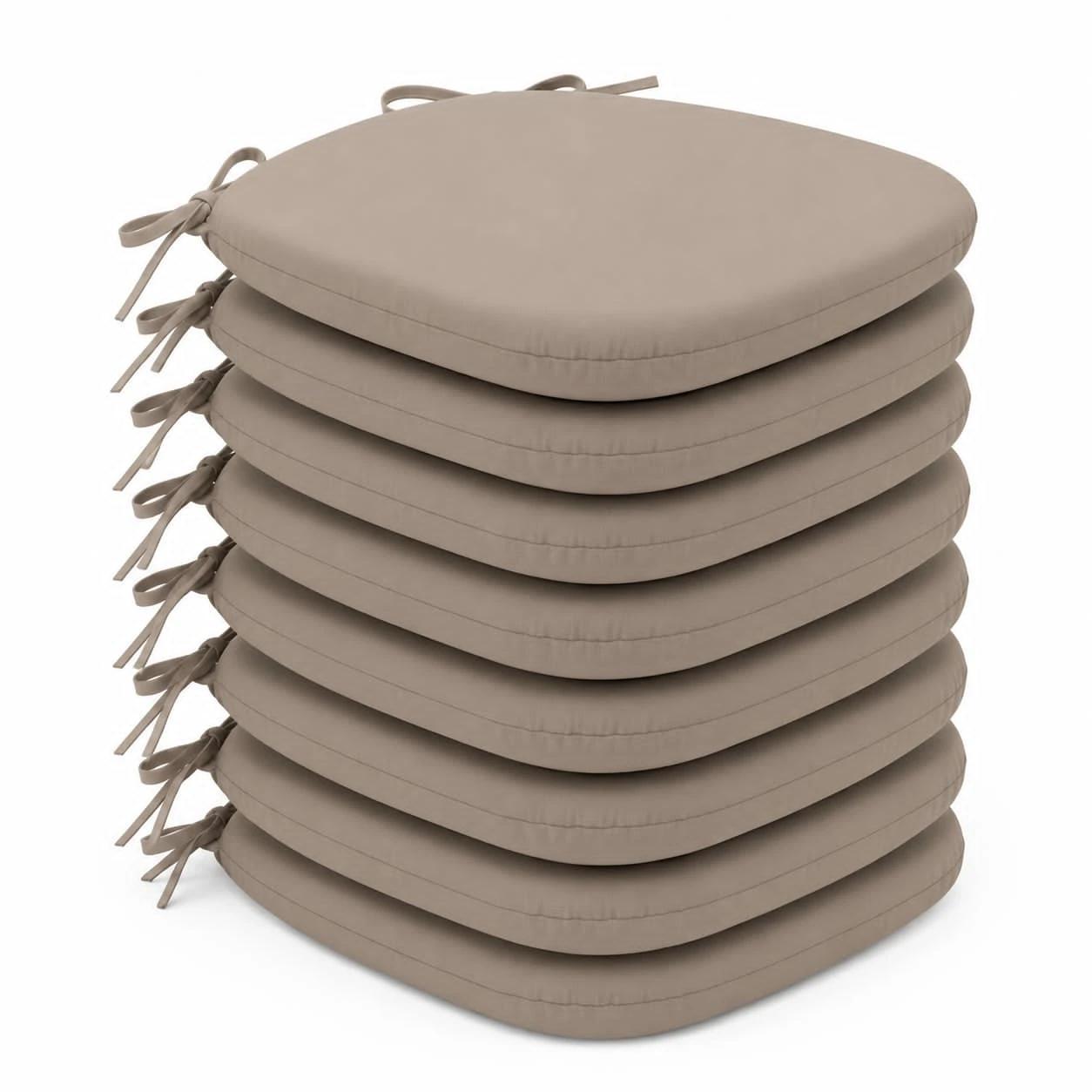 Image of A Set Of 36x37 Cm, 8pcs, Jersey, Beige.