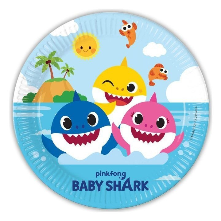 TEMU Baby Plates – Pack Of 8 | 23cm Disposable Paper Plates | Party Tableware