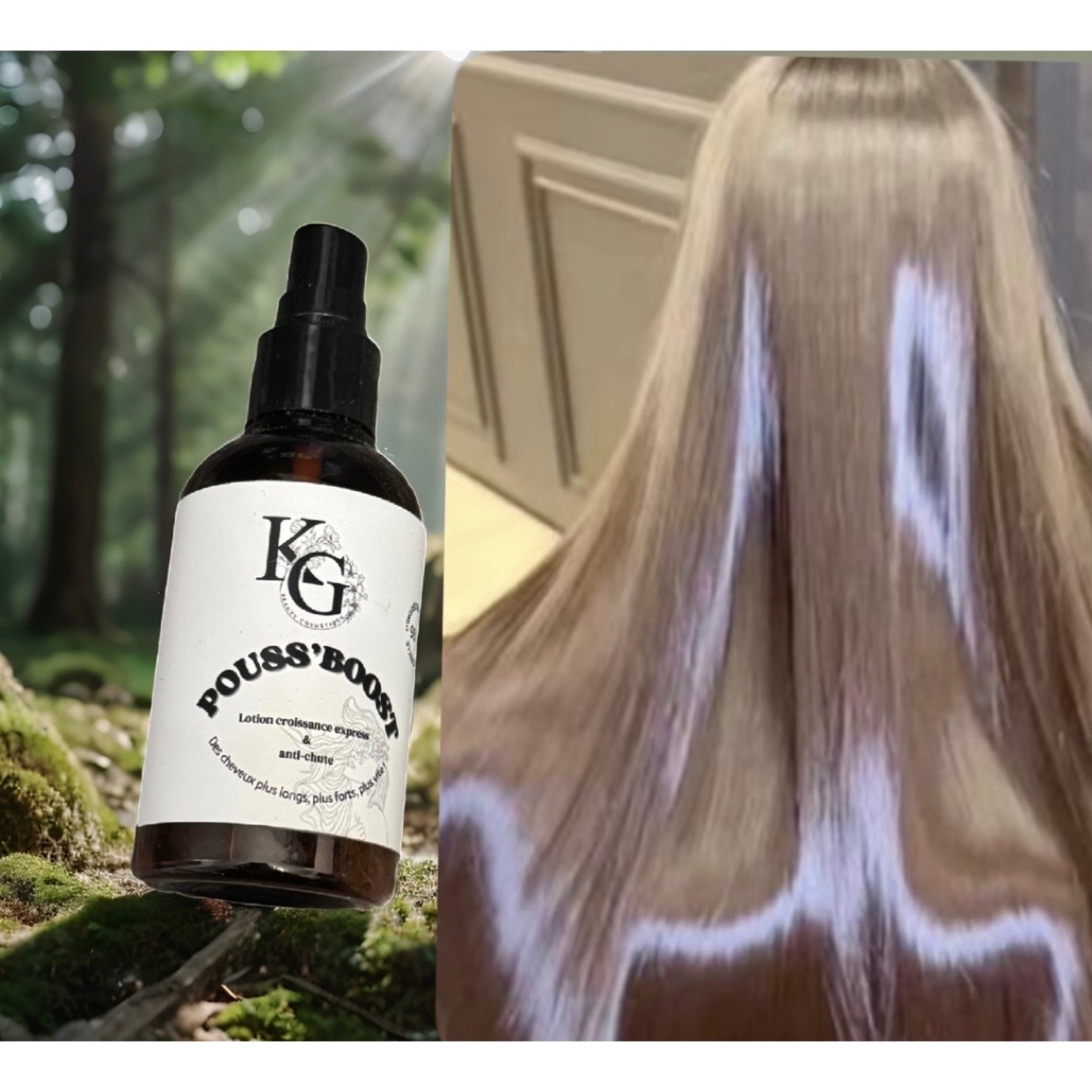 TEMU Spray de pour la Capillaire au , Biotine, Ail et pour un Soin Capillaire