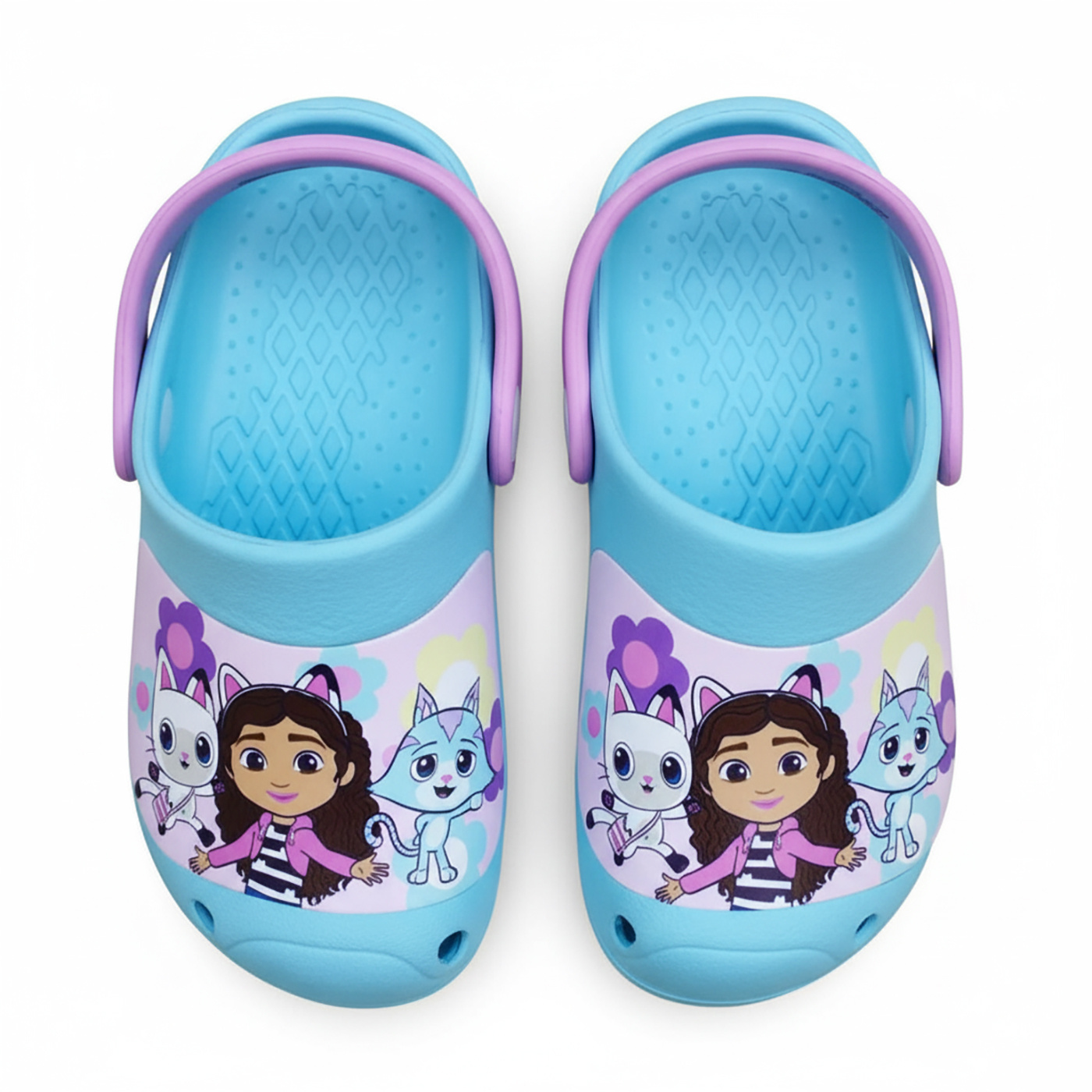 's Dollhouse Patterned Clog Slippers For Girls. Material: 100% Eva