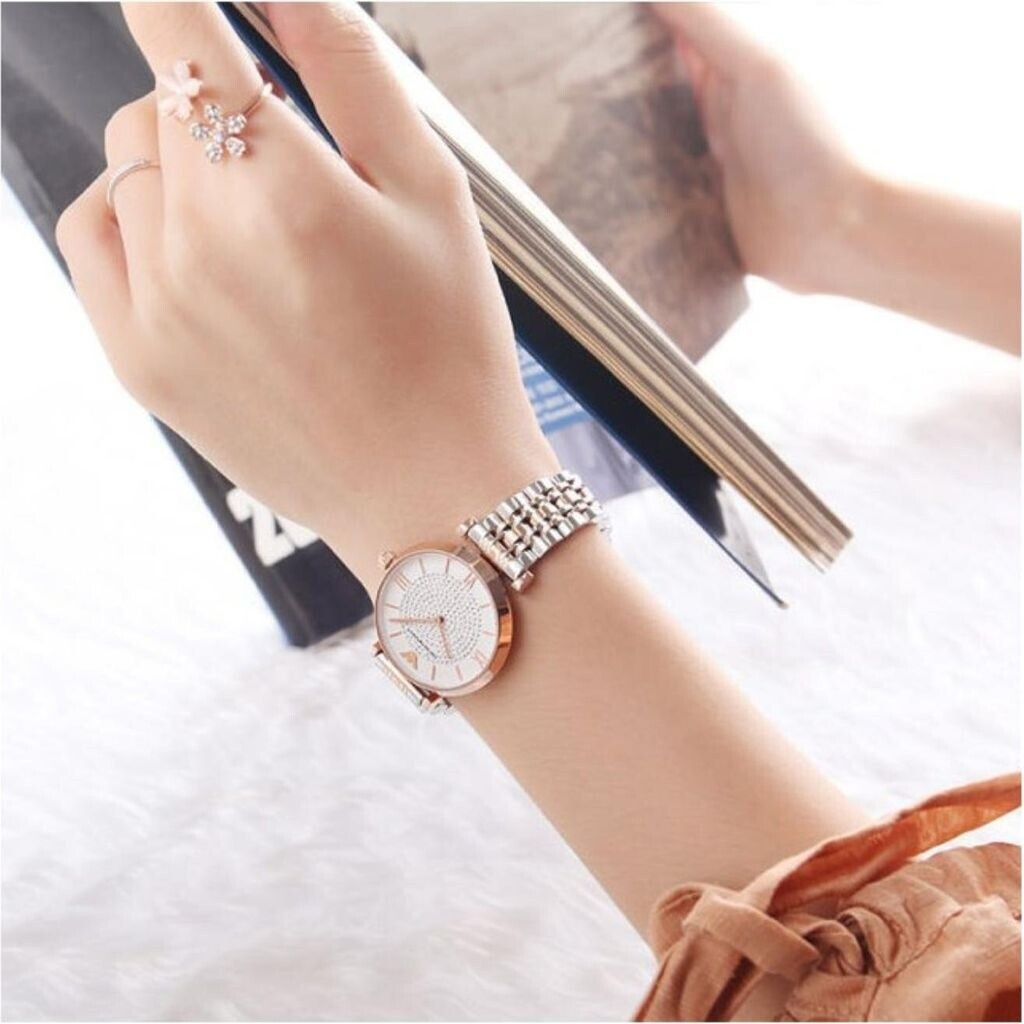 Image of Emporio Armani Ladies' Quartz Watch With Stainless Steel Bracelet Ar1926