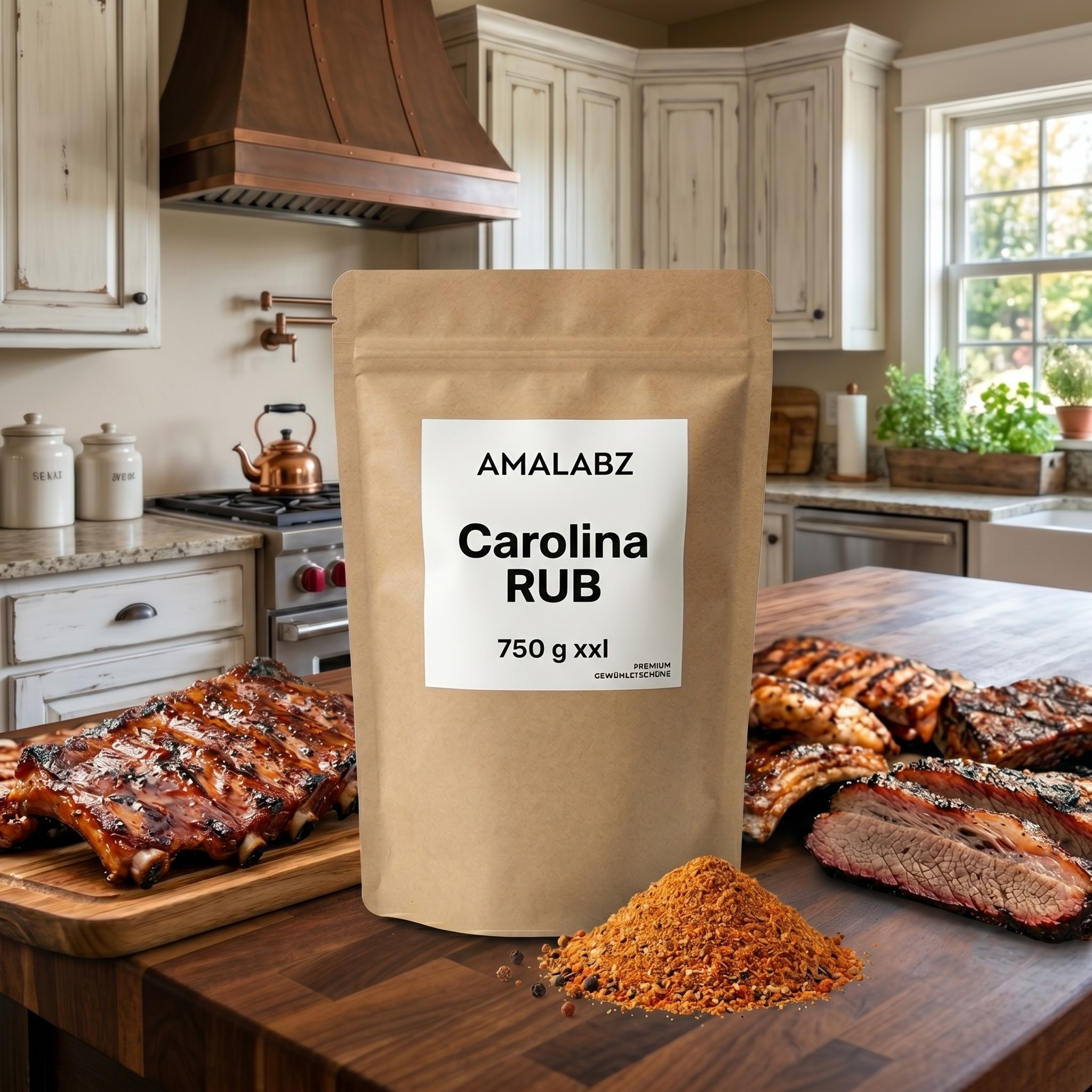 Image of Amalabz | 750g Grill Spice Bbq Barbecue Beef Rub Carolina - Legendary Bbq Seasoning Blend For Smoker & Grill – Professional Rub For Ribs, Pulled Pork, Brisket & Beef
