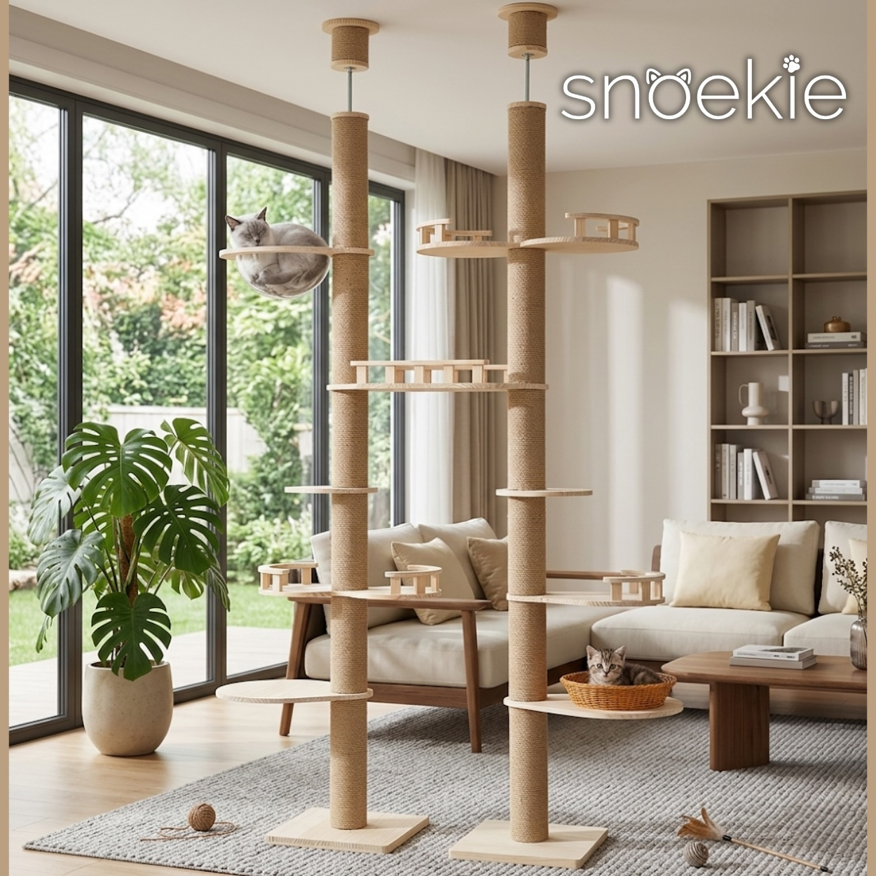 Luxurious, Floor-to-ceiling Multi-level Cat Tree
