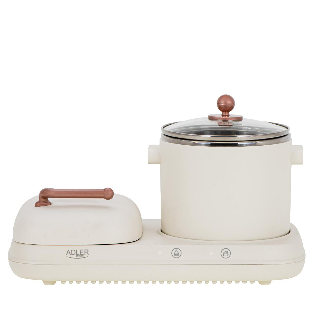 Image of Adler 2-in-1 Grill And Cooktop Including Pot Ad 6421