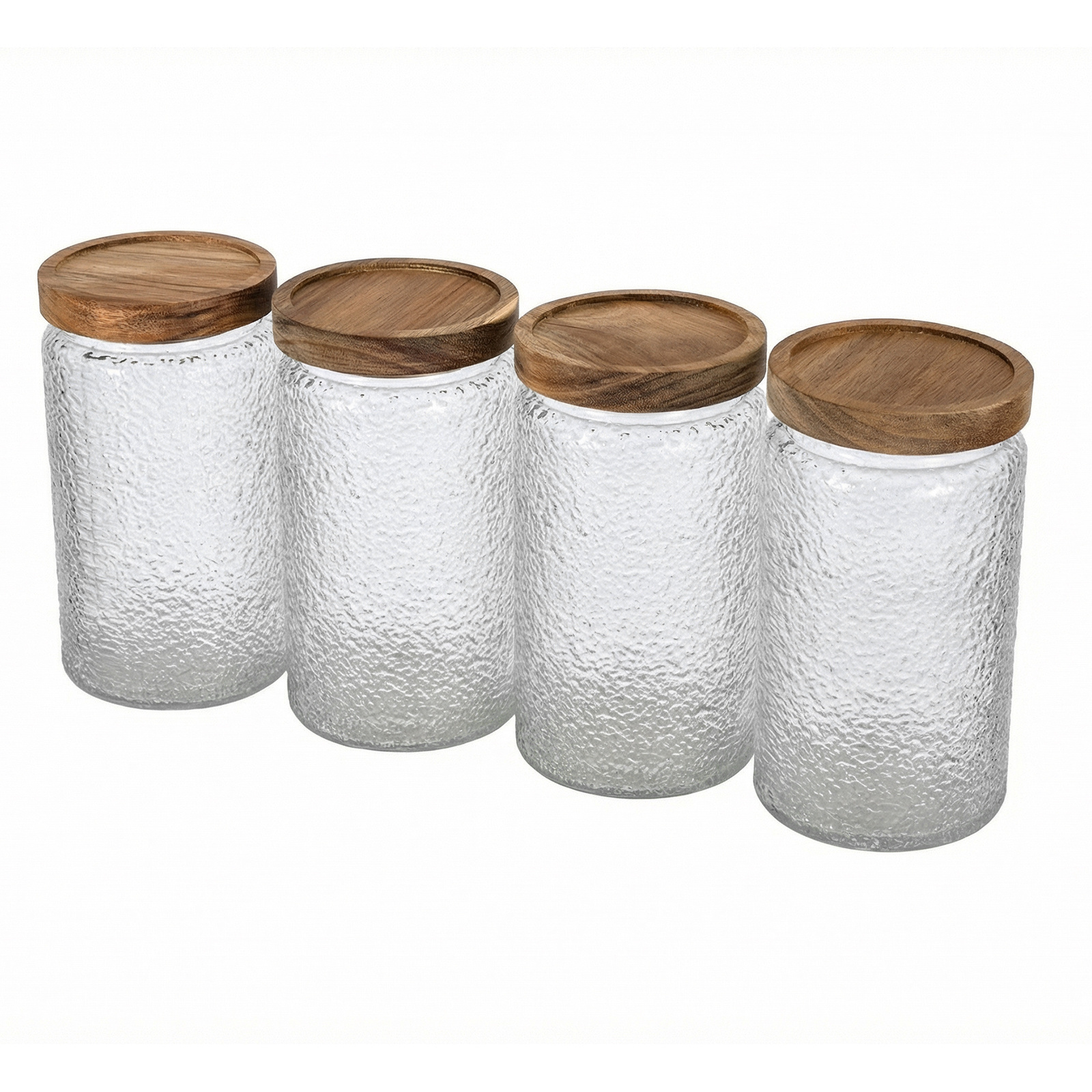 4-Pack 700ml Glass Jars with Airtight Lids