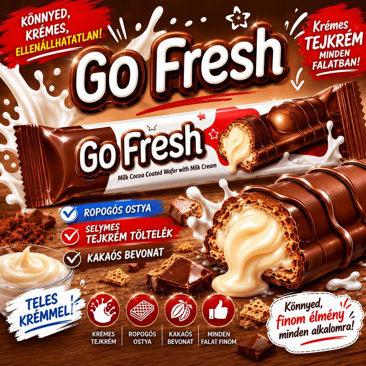 Sölen Go Fresh 25g Cream-filled Chocolate: retailer-supplied image