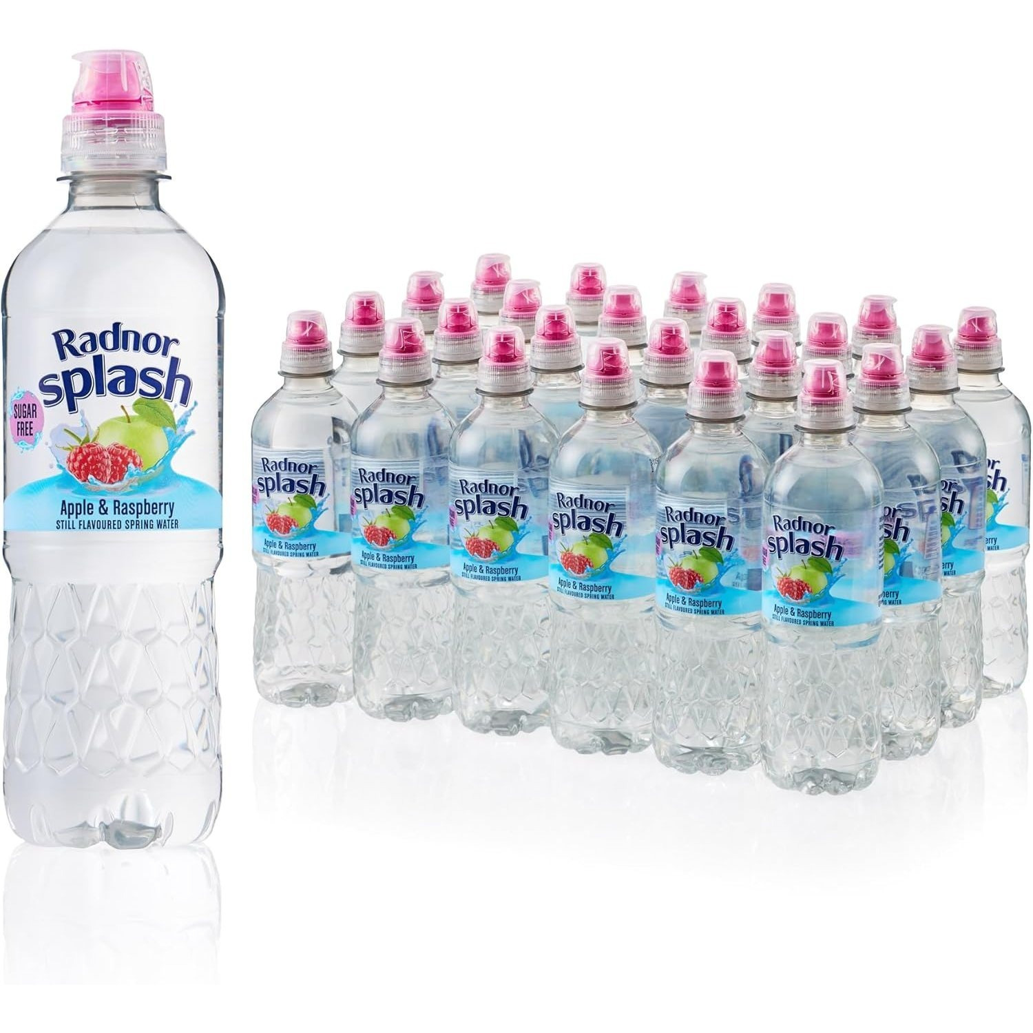 TEMU Radnor Splash & Raspberry Still Flavoured Spring Water 24 X 500ml