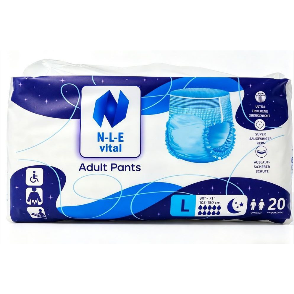Adult Incontinence Pants – 2000 Ml Extra Absorbency For Night Use, Leakproof & Discreet, Unisex