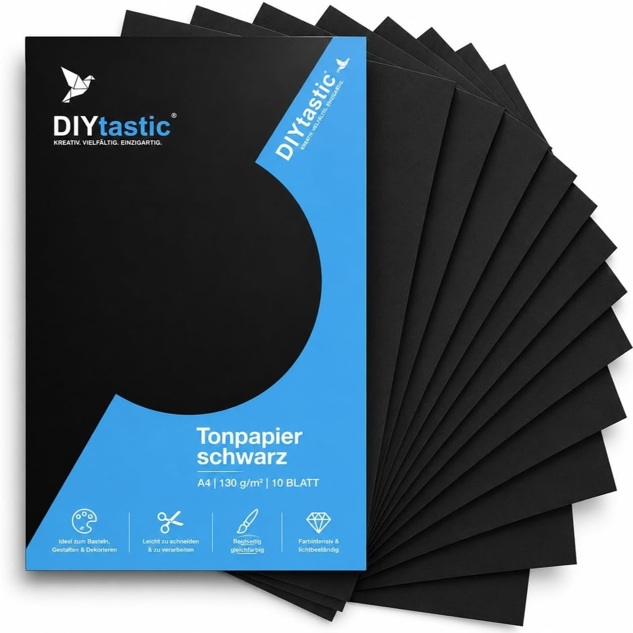 100x Cardstock Paper Din A4 220 G/m² – Craft Paper & Cardboard For Printers, School, Office, And