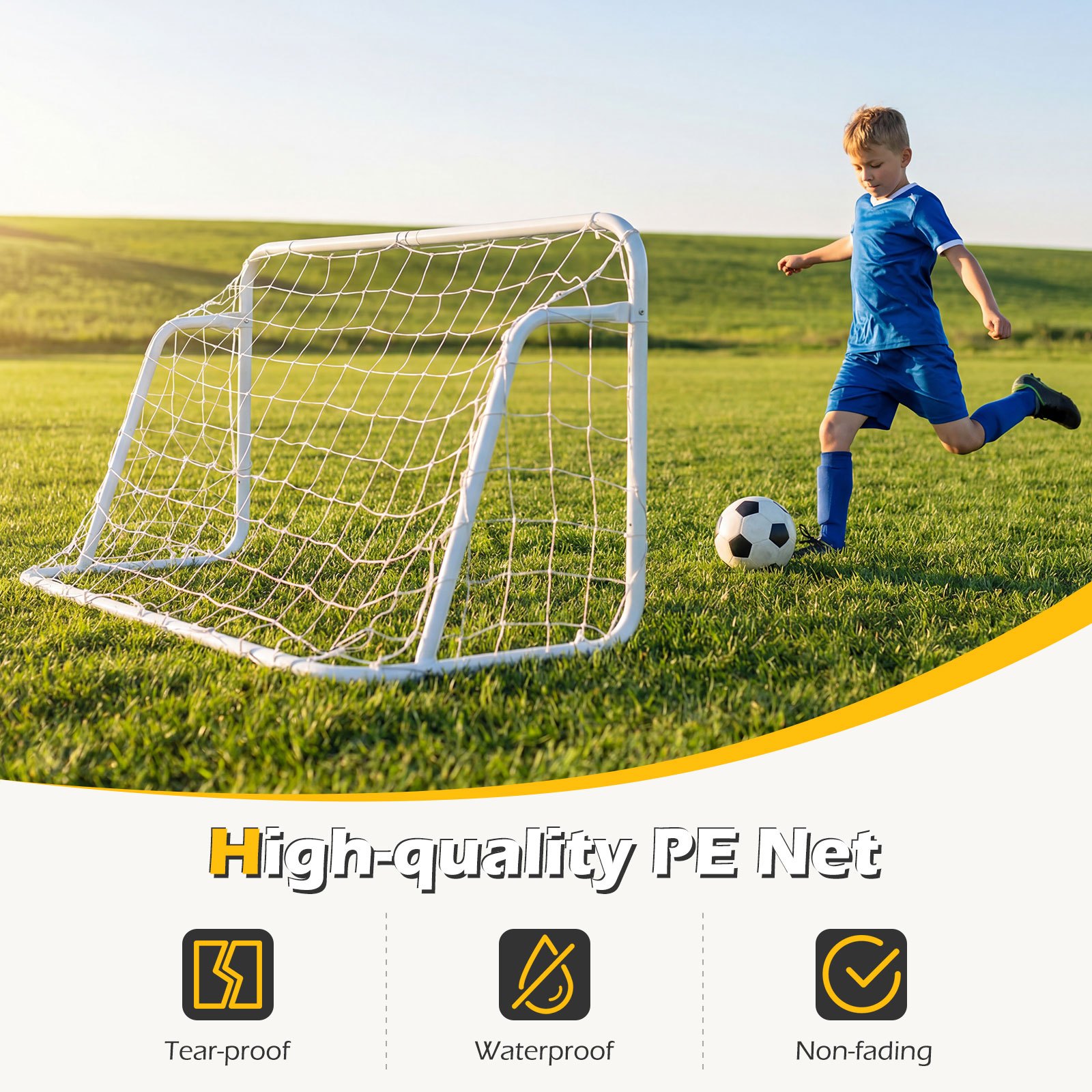Portable Mini Soccer Goal System for Kids