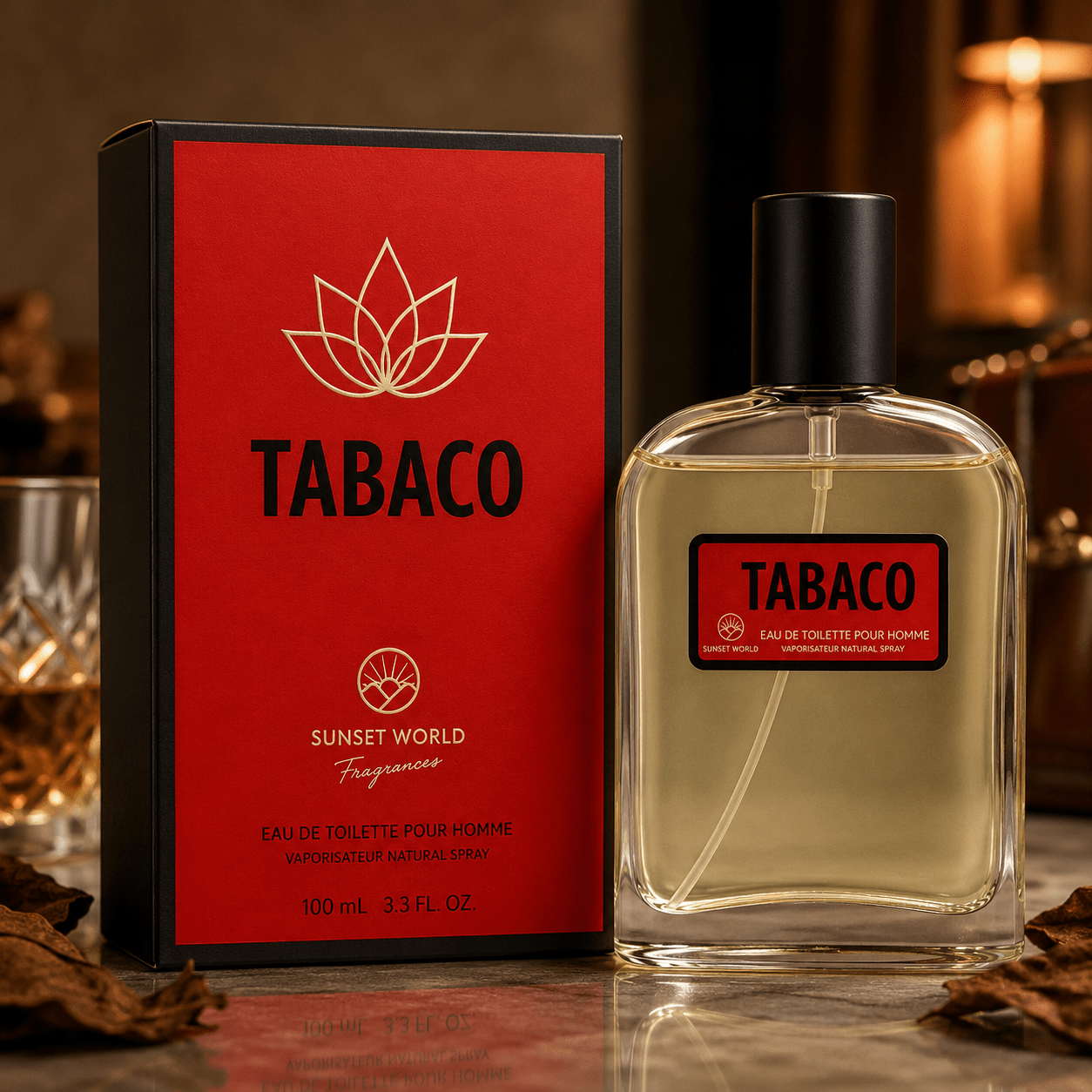 Image of Everlyx - Tabaco By Eau De Toilette 90ml. Aromatic Fragrance With Notes Of Oud, Patchouli, Jasmine, Tobacco, And .