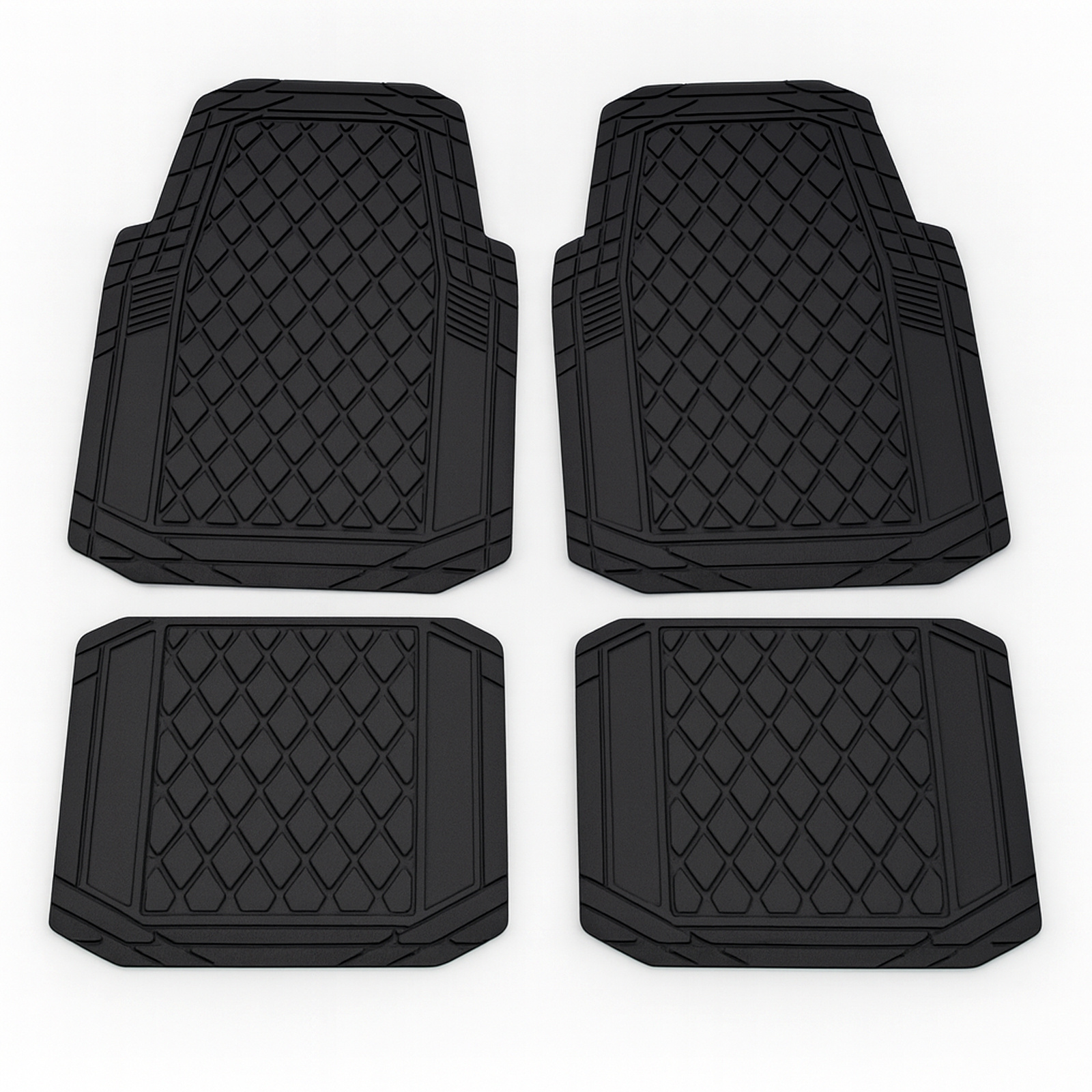 TEMU Alfombrillas de goma para coche · 4 piezas · relación calidad-precio · Antideslizantes y resistentes al · Fáciles de limpiar · Juego universal