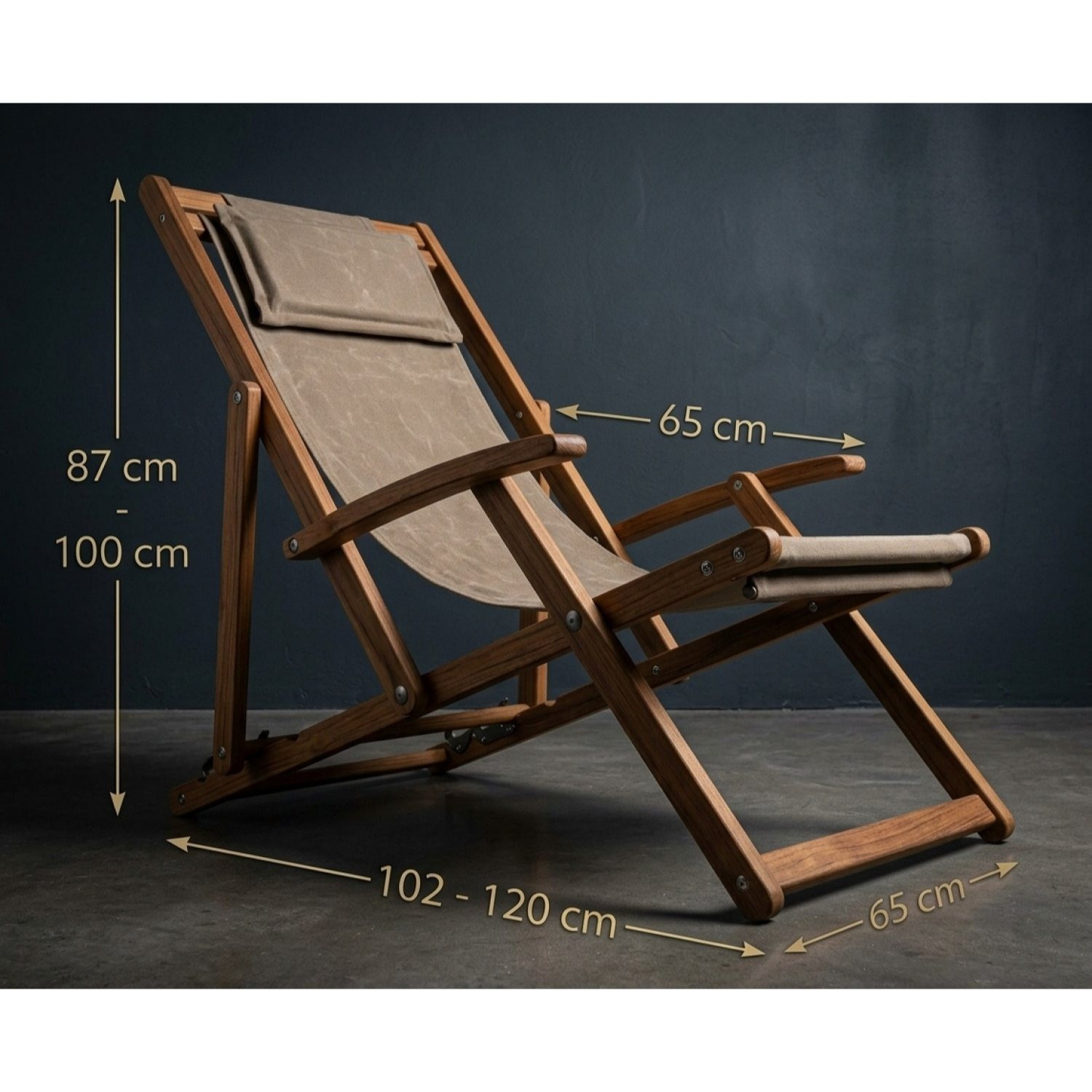 TEMU Lettoie da legno resistente alle intemperie, pieghevole, regolabile, capacit� di carico 160 kg, con braccioli e poggiatesta, per giardino,