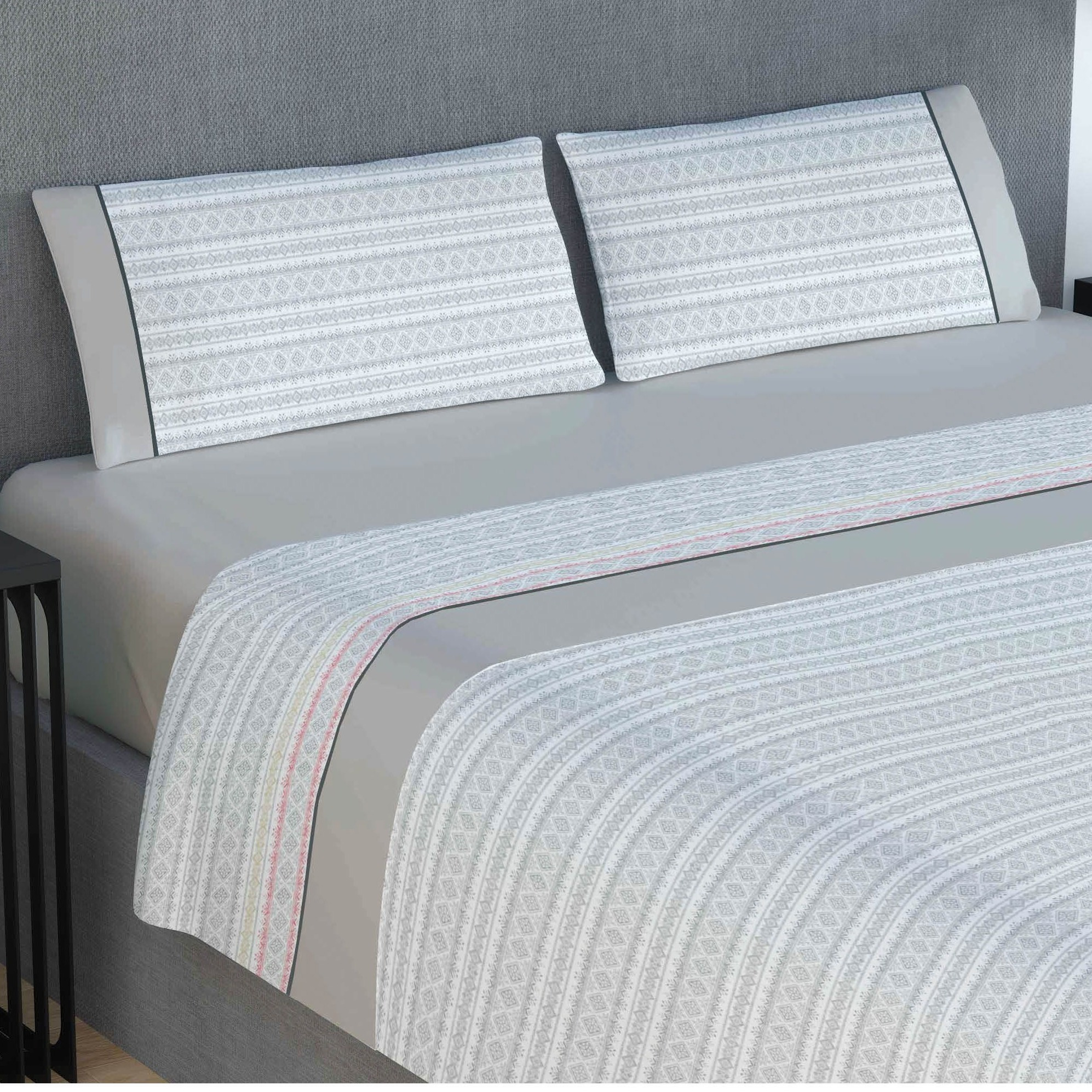 TEMU Juego de cama para CAPRI 160X200 Cm - Sábanas con diseño moderno, de poliéster, modelos de