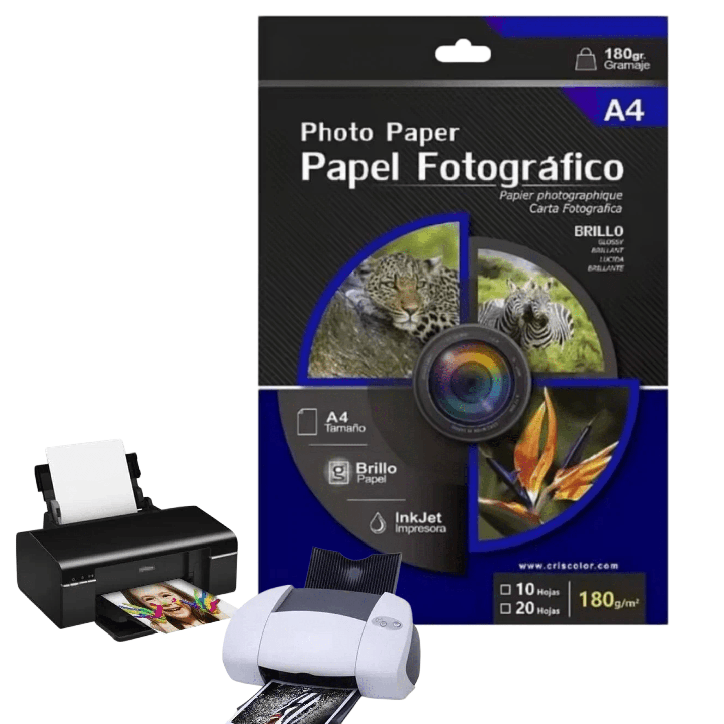 20 Sheets A4 Glossy Photo Paper, 180g, Glossy Finish, Ideal For Printing Photos, Images, Crafts, Scrapbooking, And School Projects