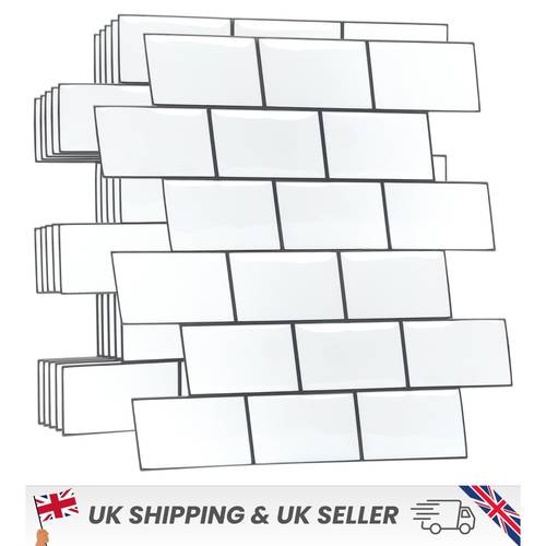 20pcs 3d tile stickers peel and stick backsplash splashback decals tile transfer for kitchen bathroom living on tile subway