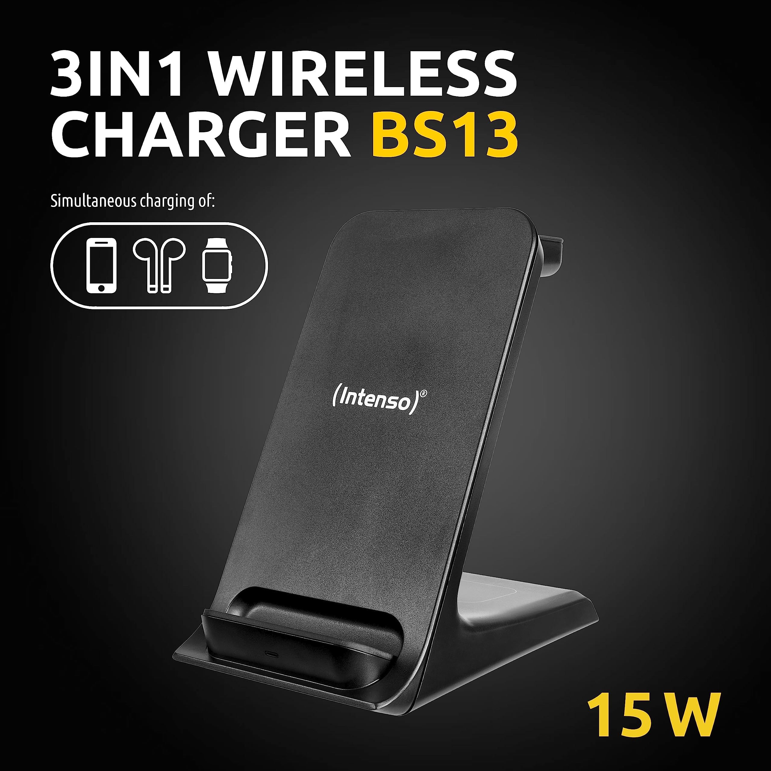TEMU 3 In 1 Magnetic Wireless Charger Station For Iphone 16 15 14 13 Pro Max, 15w Fast Charging Dock Stand For Watch 10 9 8 Ultra, Airpods Pro,
