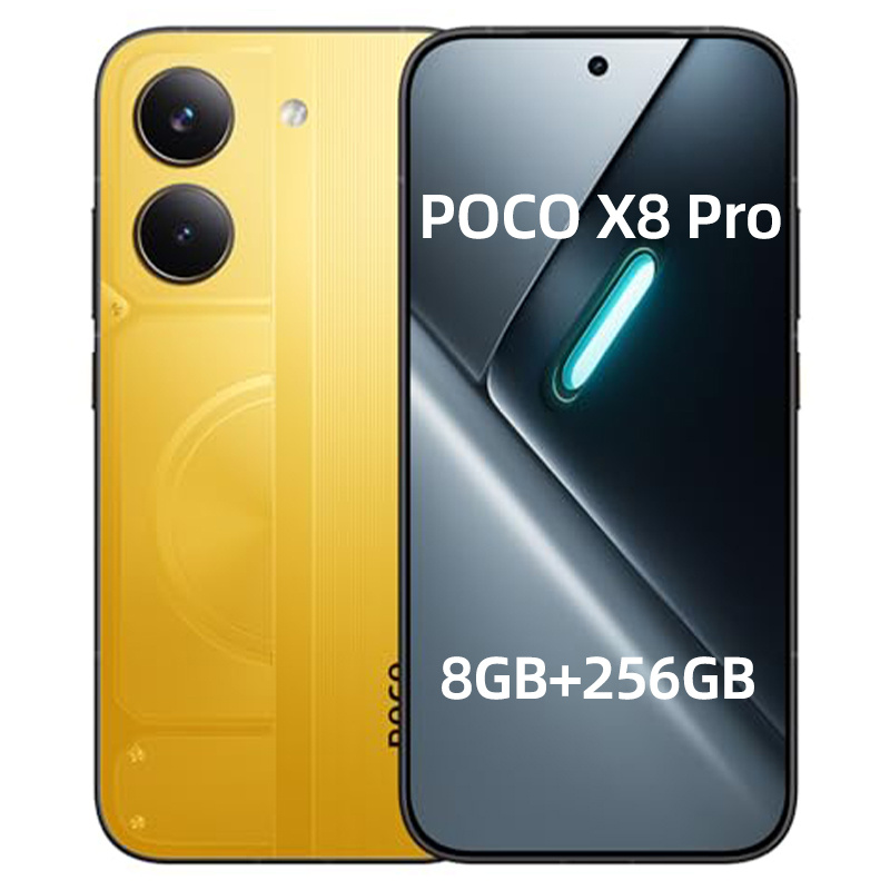 Xiaomi Poco X8 Pro Smartphone, 8gb+256gb, 8500-ultra, 6.59" Amoled Display, 50mp Main Camera, 6500mah (typ) Battery, Charger Not Included 2511fpc34g
