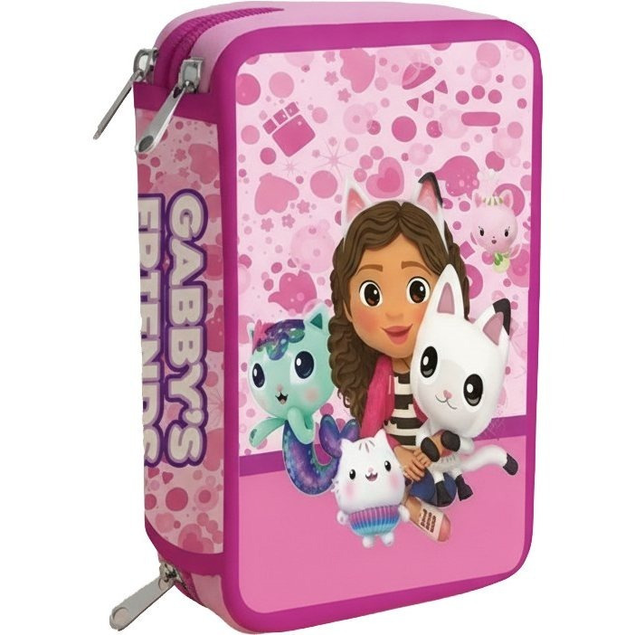 Triple Pencil Case Pouch For School And Kindergarten - For