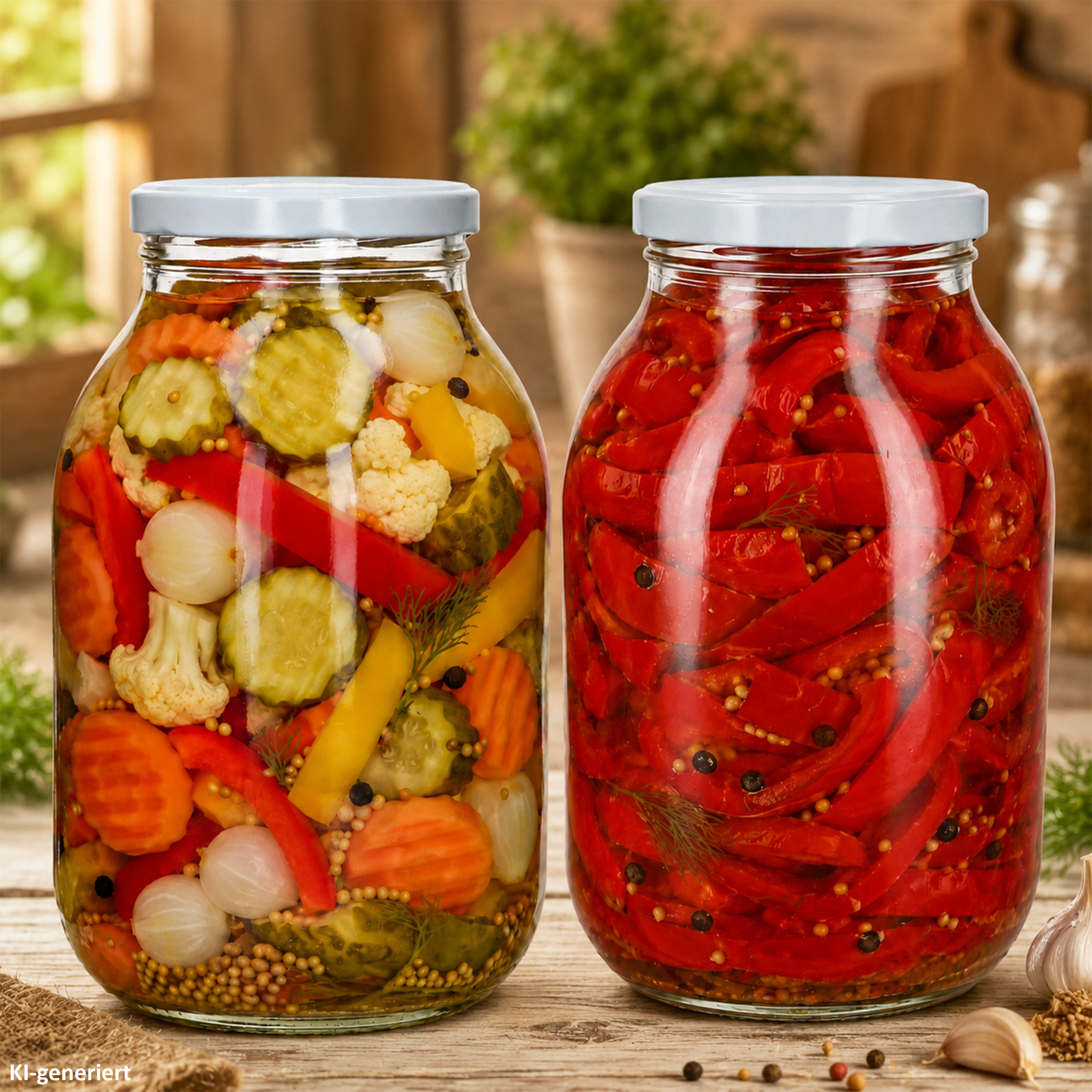 Image of Of 3l Canning Jar With Lid To 100 In White & Recipe Book Glass Transparent Canning Jars Storage Jars For Preserving, Canning, Fermenting
