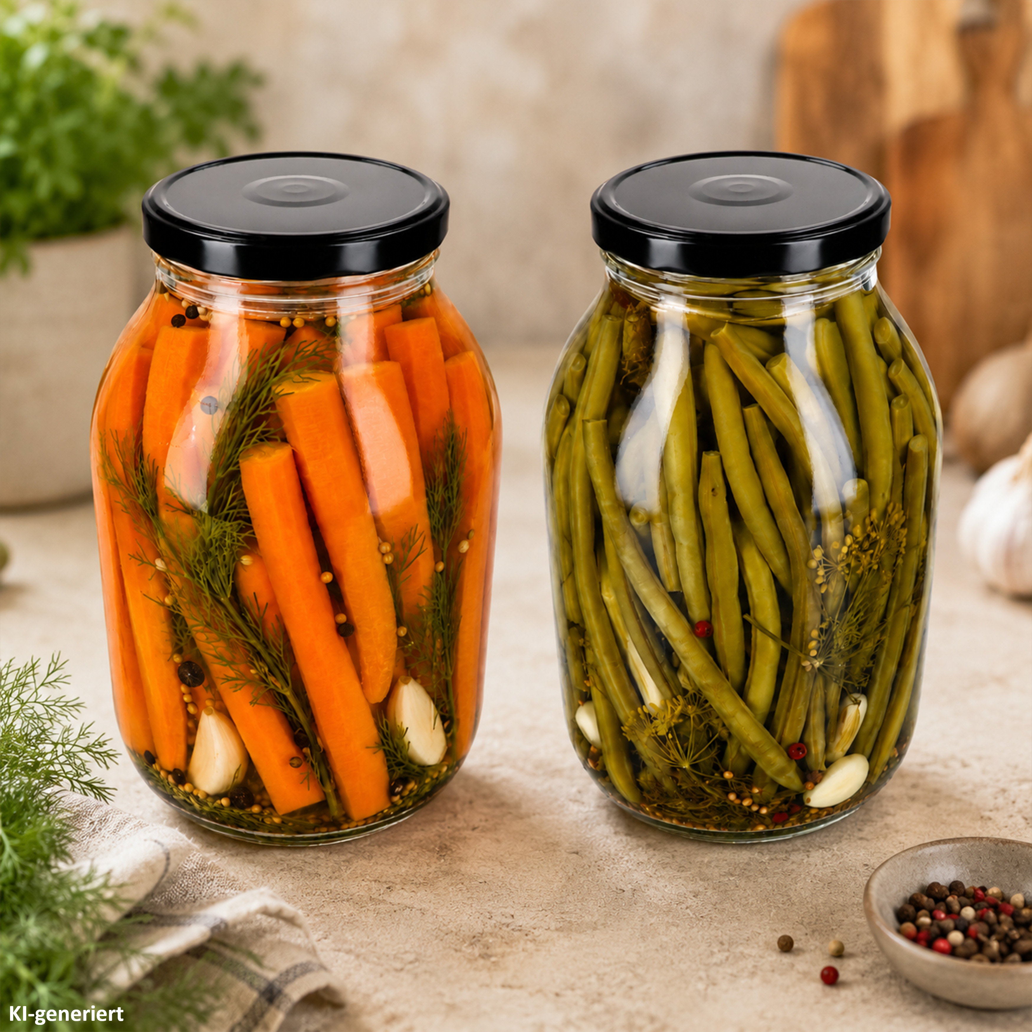 Image of Of 3l Canning Jar With Lid To 100 In Black & Recipe Book Transparent Glass Storage Jars For Preserving, Canning, Fermenting