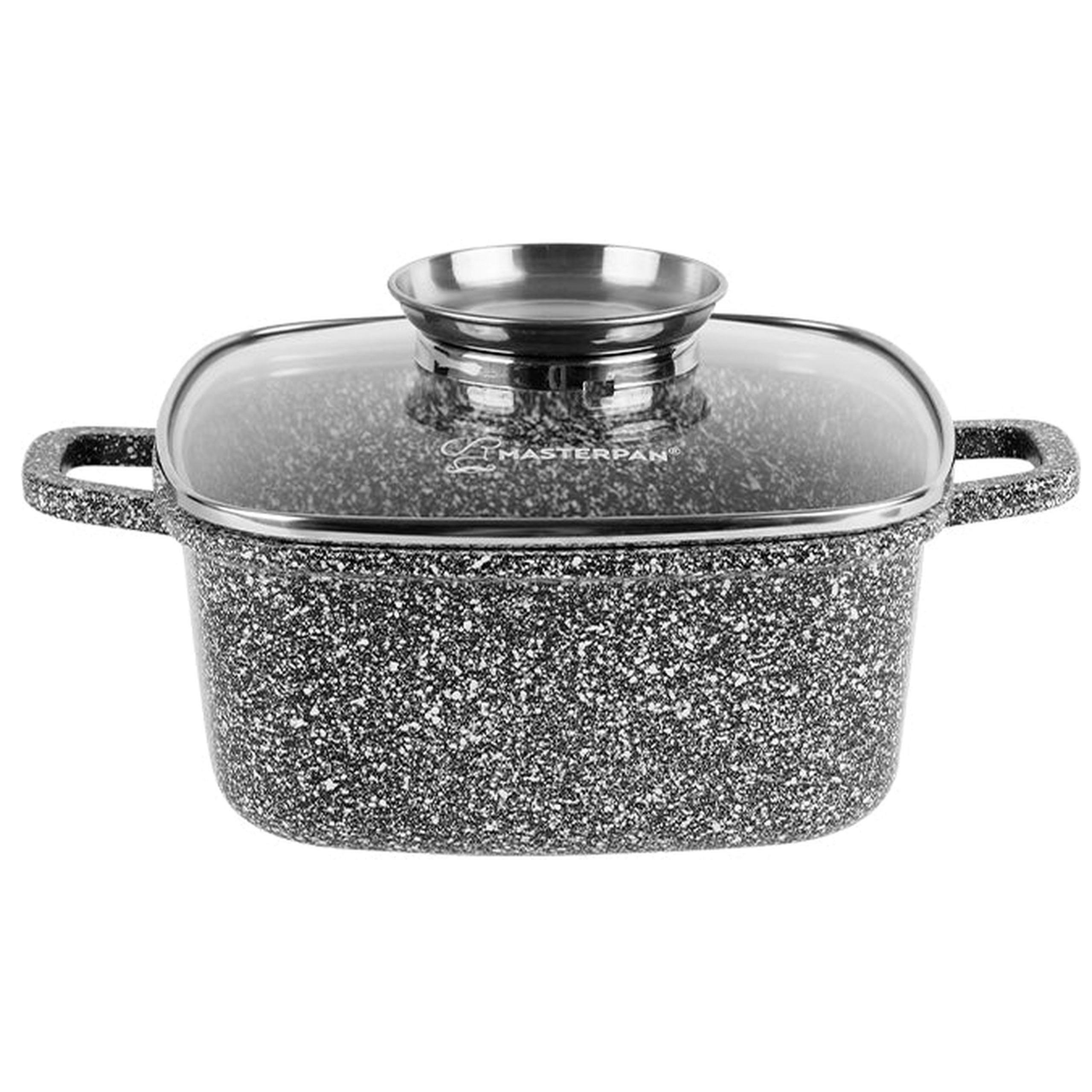TEMU Square Granite Pot / Pot With Lid / Induction-compatible Pot / Gas Stove-compatible Pot / 20cm Pot / 26cm Pot / 2.5l Pot / 5.5l Pot