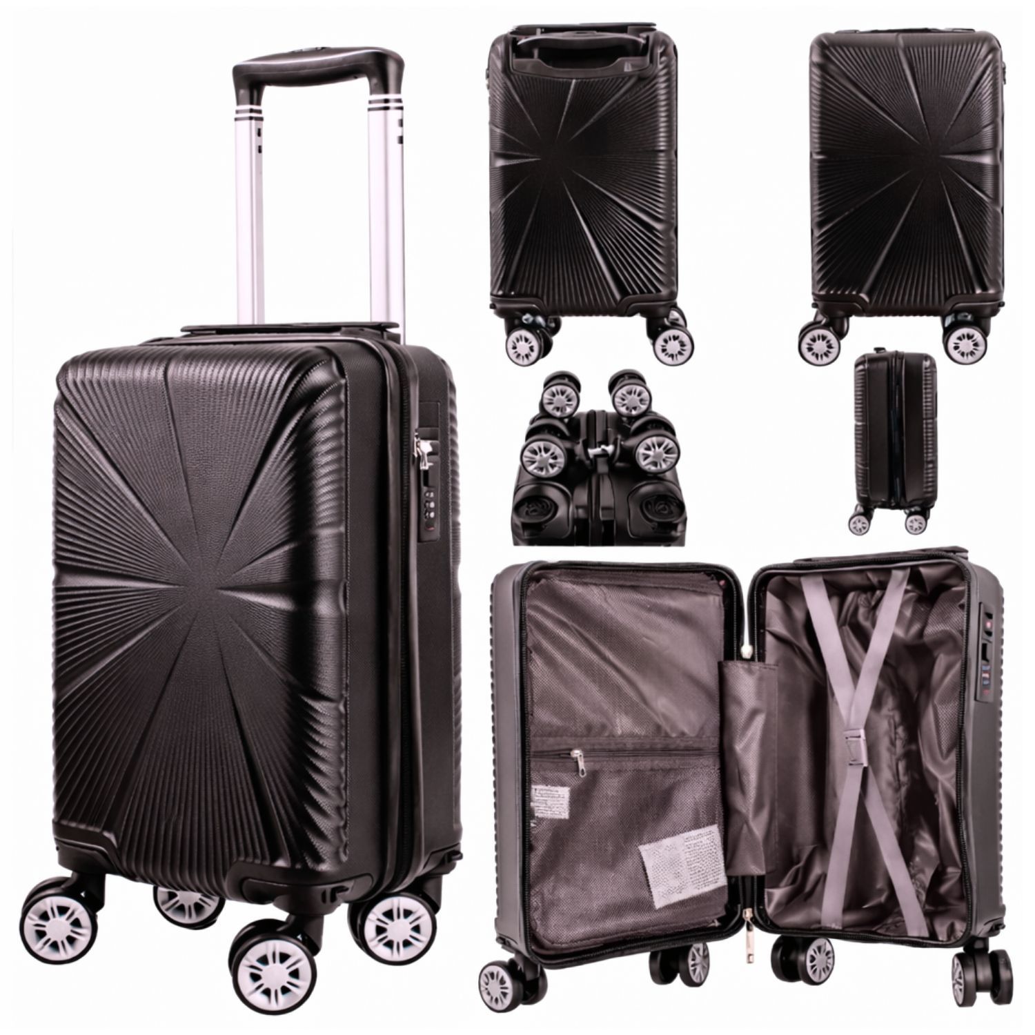 TEMU 1629 Ryanair Cabin Case Under Seat Detachable Wheeles