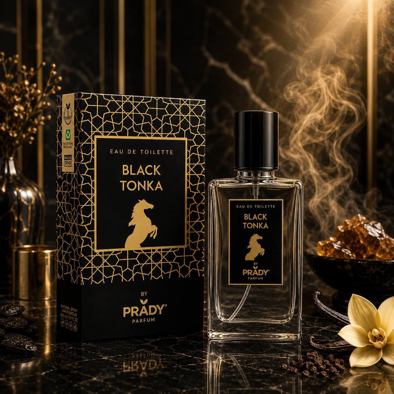 TEMU Perfume Unisex Black 90 ml – , Elegante y de Larga Duración ⭐