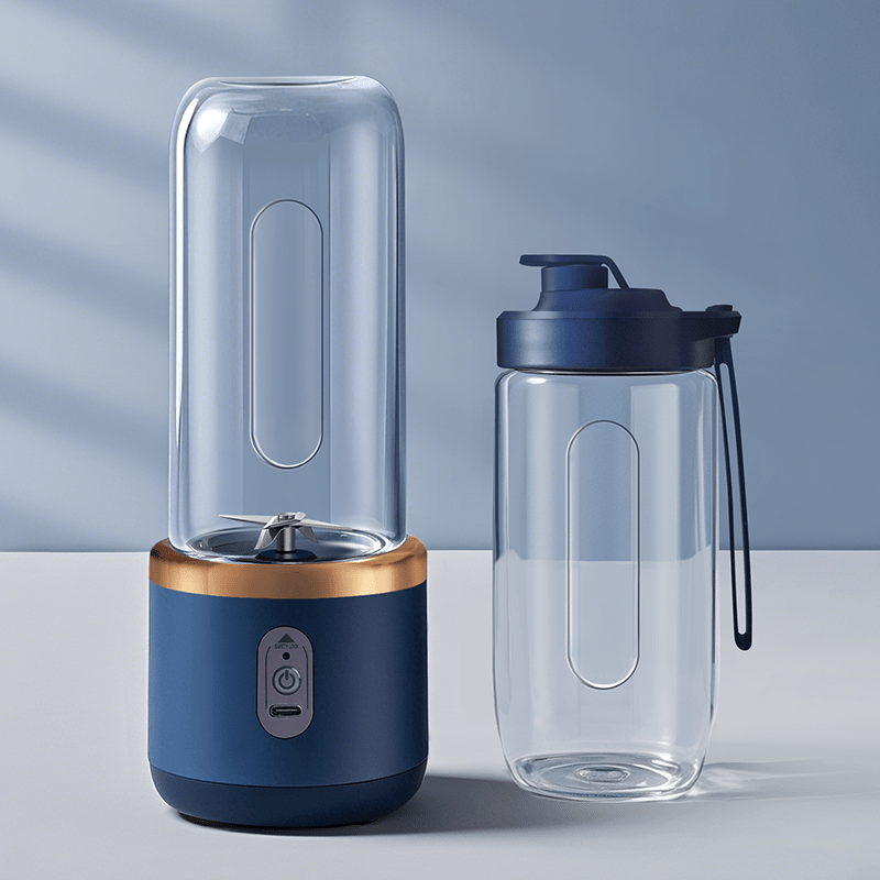 Portable Usb-rechargeable Juicer Cup With 2 Cups- Multifunctional Electric Blender For Smoothies, Ice & - Ideal Christmas & Halloween Gift, Best For Christmas