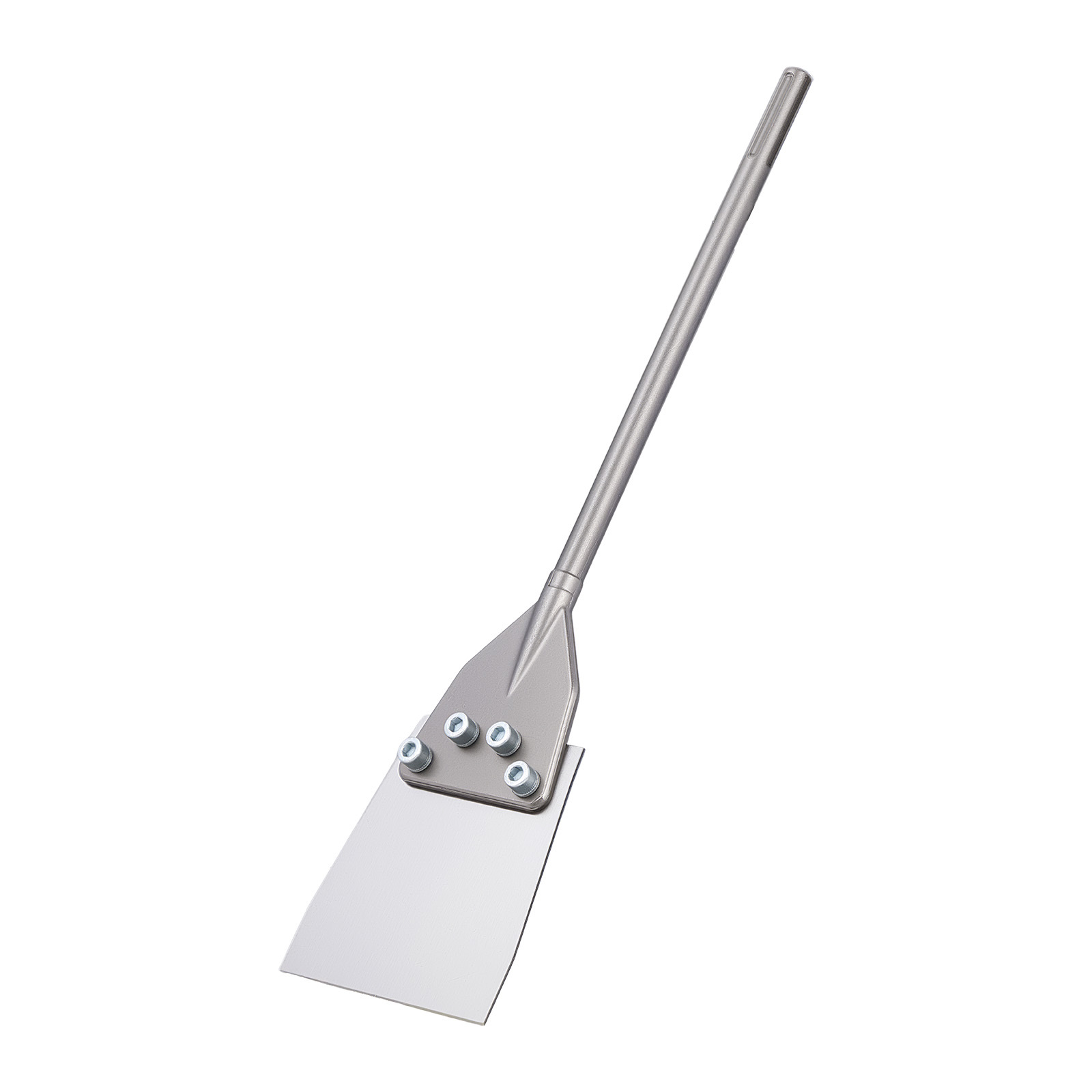 Image of Vevor Floor Scraper, 23.6" X 5.9" Chisel Bit With Shank, Compatible With Rotary , Heat Treated 40cr Alloy Steel, For Removing Laminate Flooring, Tiles, And Mortar