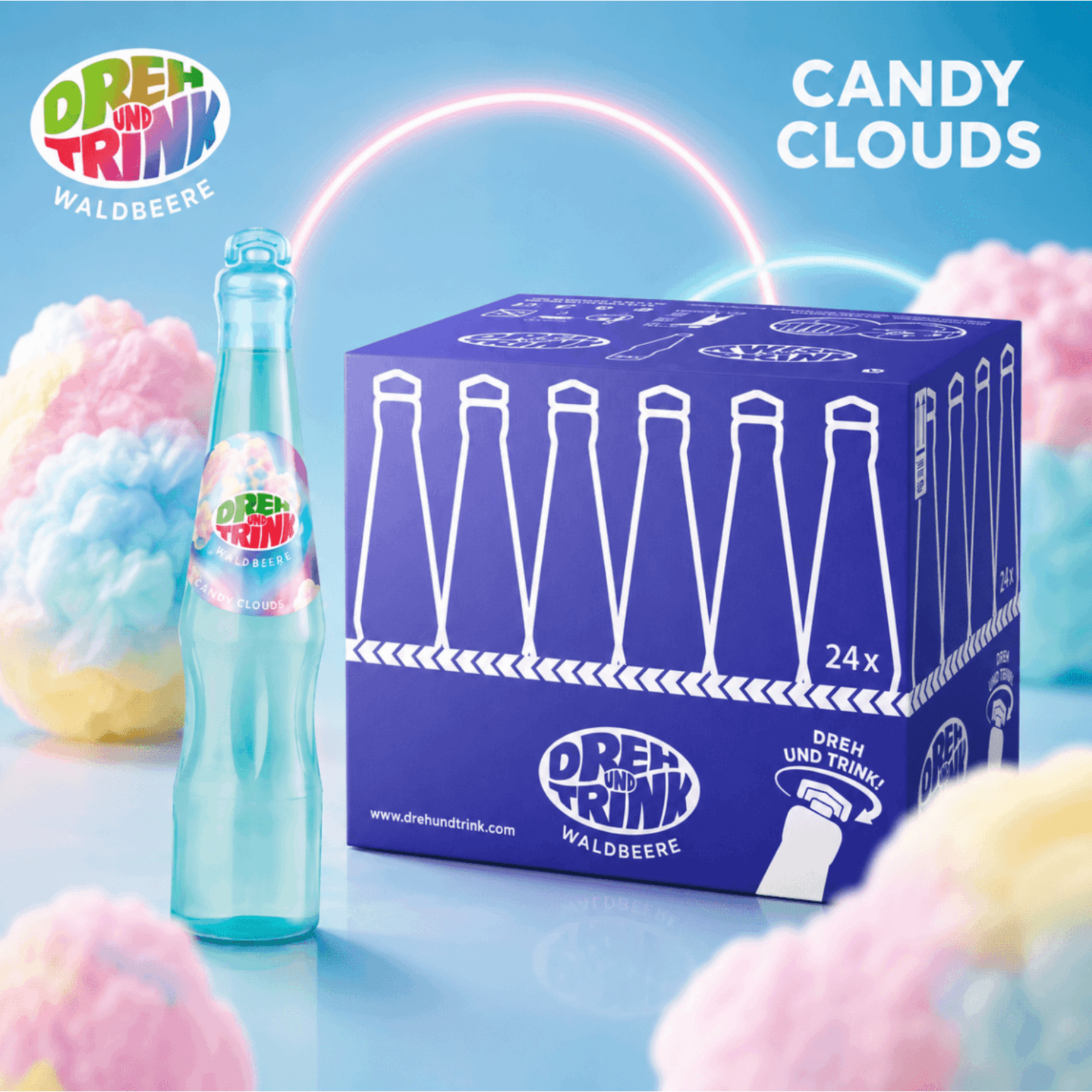 Twist And Drink Candy Cloud 24 X 200ml