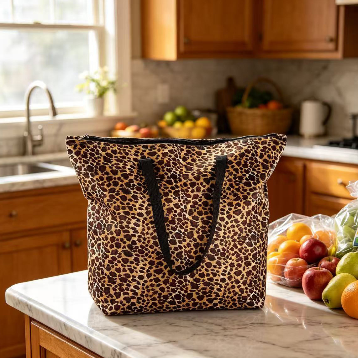 Leopard Print Tote Bag