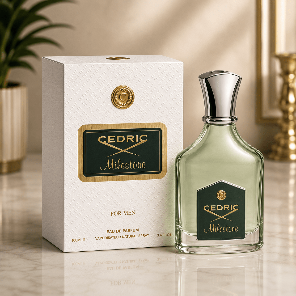 Everlyx - Cedric Milestone By Montage Brands Eau De Parfum 100ml. A Masculine Fragrance With Fresh, , And Elegant Notes, Or Any Occasion.