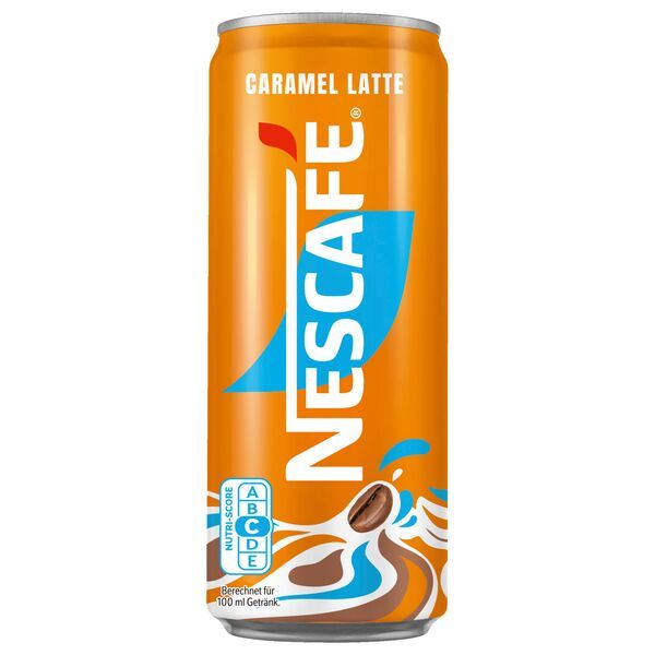12 Cans Of Nescafe Caramel Latte 250ml Including Deposit, Ready To Drink